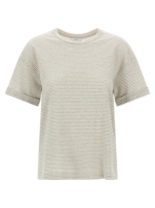 Peserico Lamé Stripes T-shirt