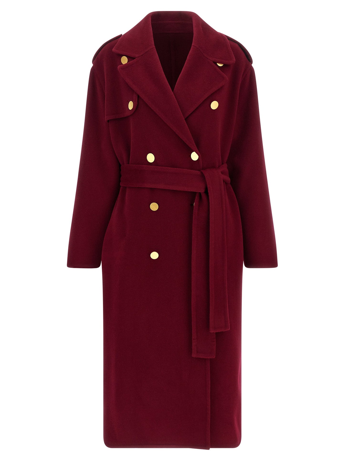 Alberta Ferretti Long Wool Coat