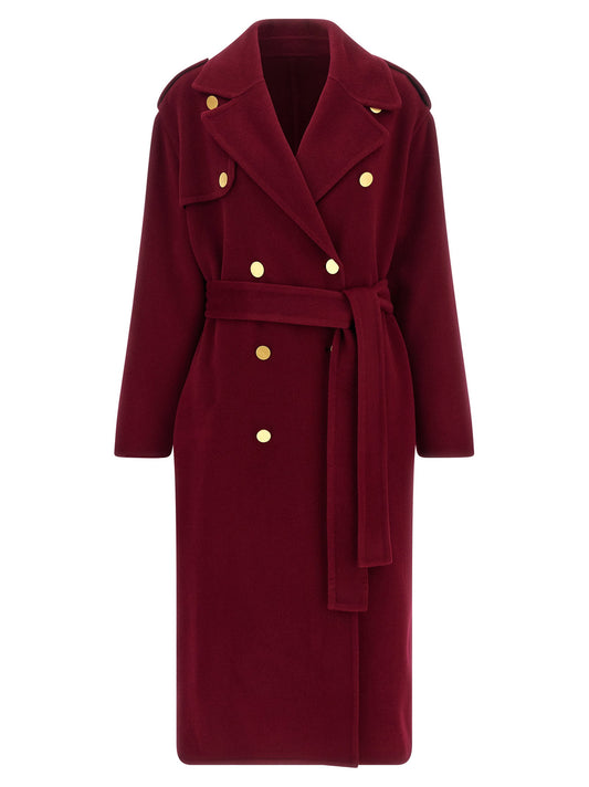 Alberta Ferretti Long Wool Coat