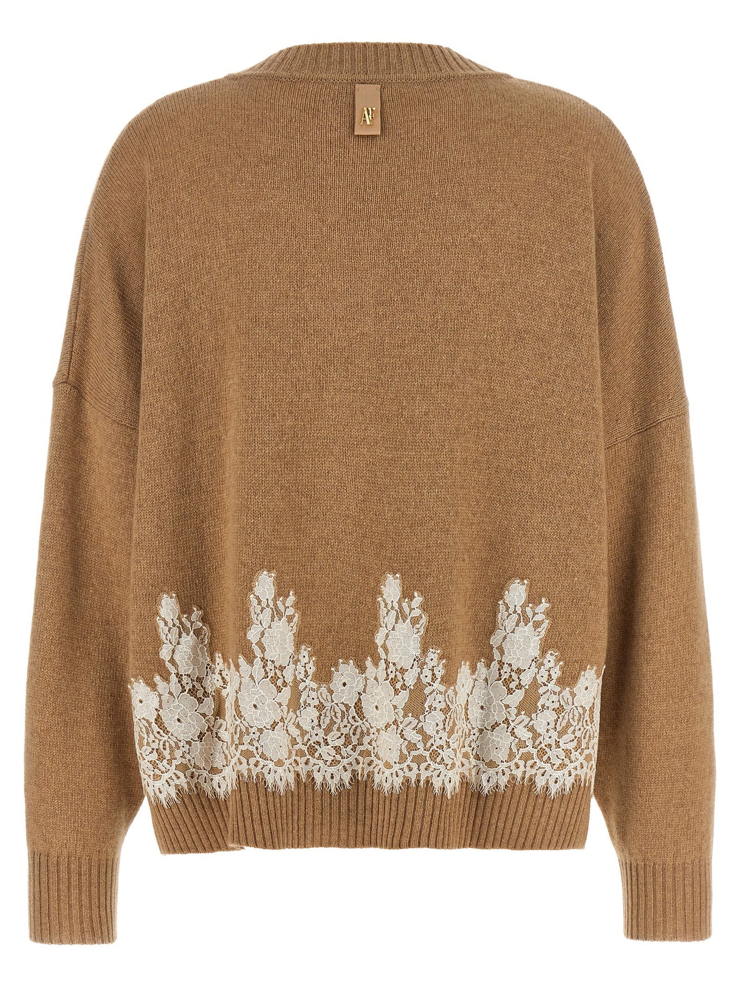 Alberta Ferretti Lace Insert Cardigan