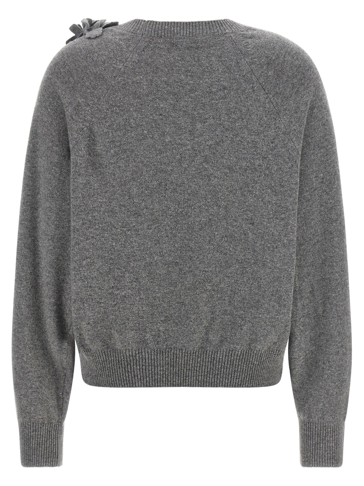 Alberta Ferretti Embroidered Flower Sweater