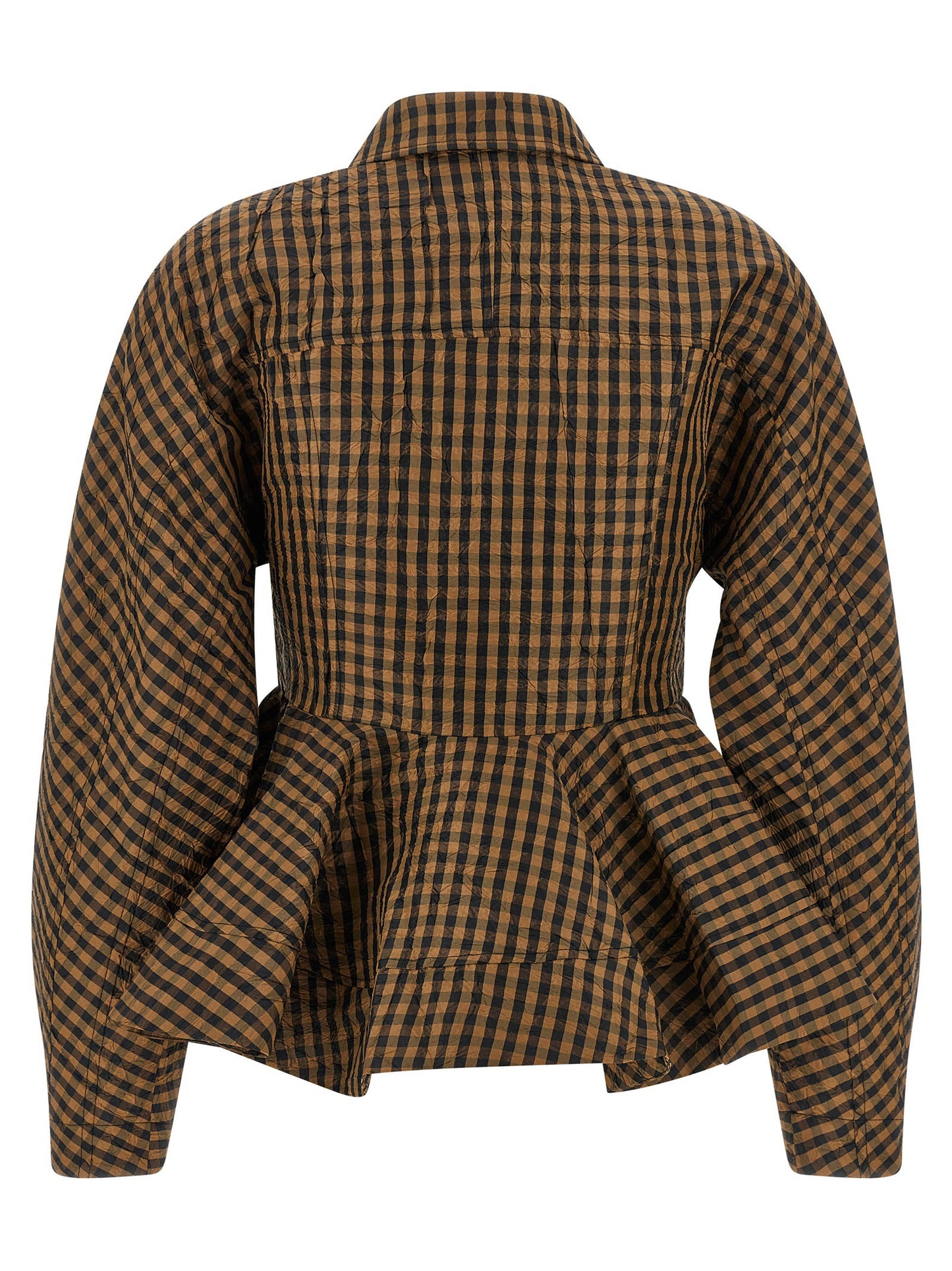 Ganni Crinckled Taffetà Blouse