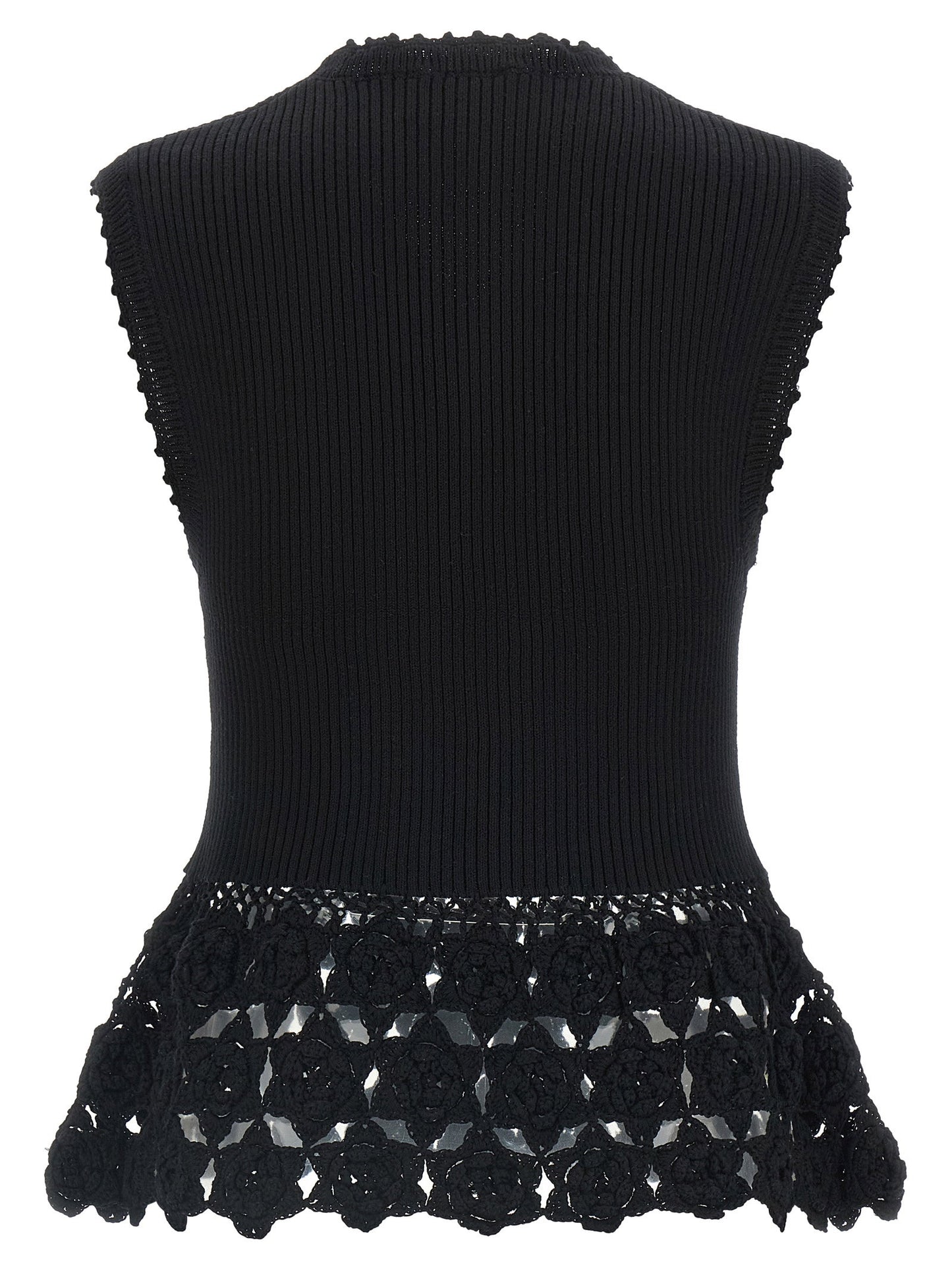 Ganni Cotton Crochet Vest