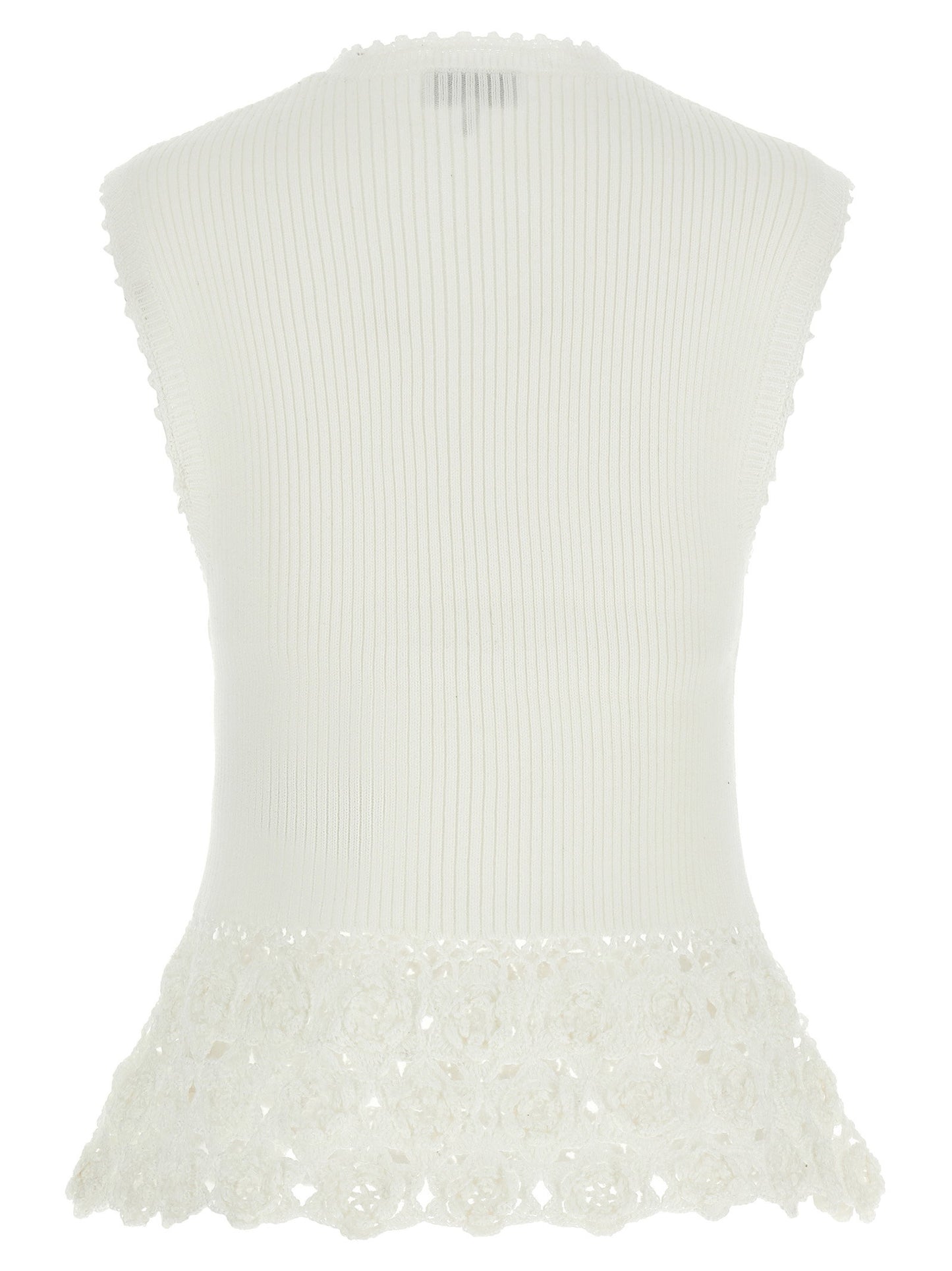 Ganni Cotton Crochet Vest