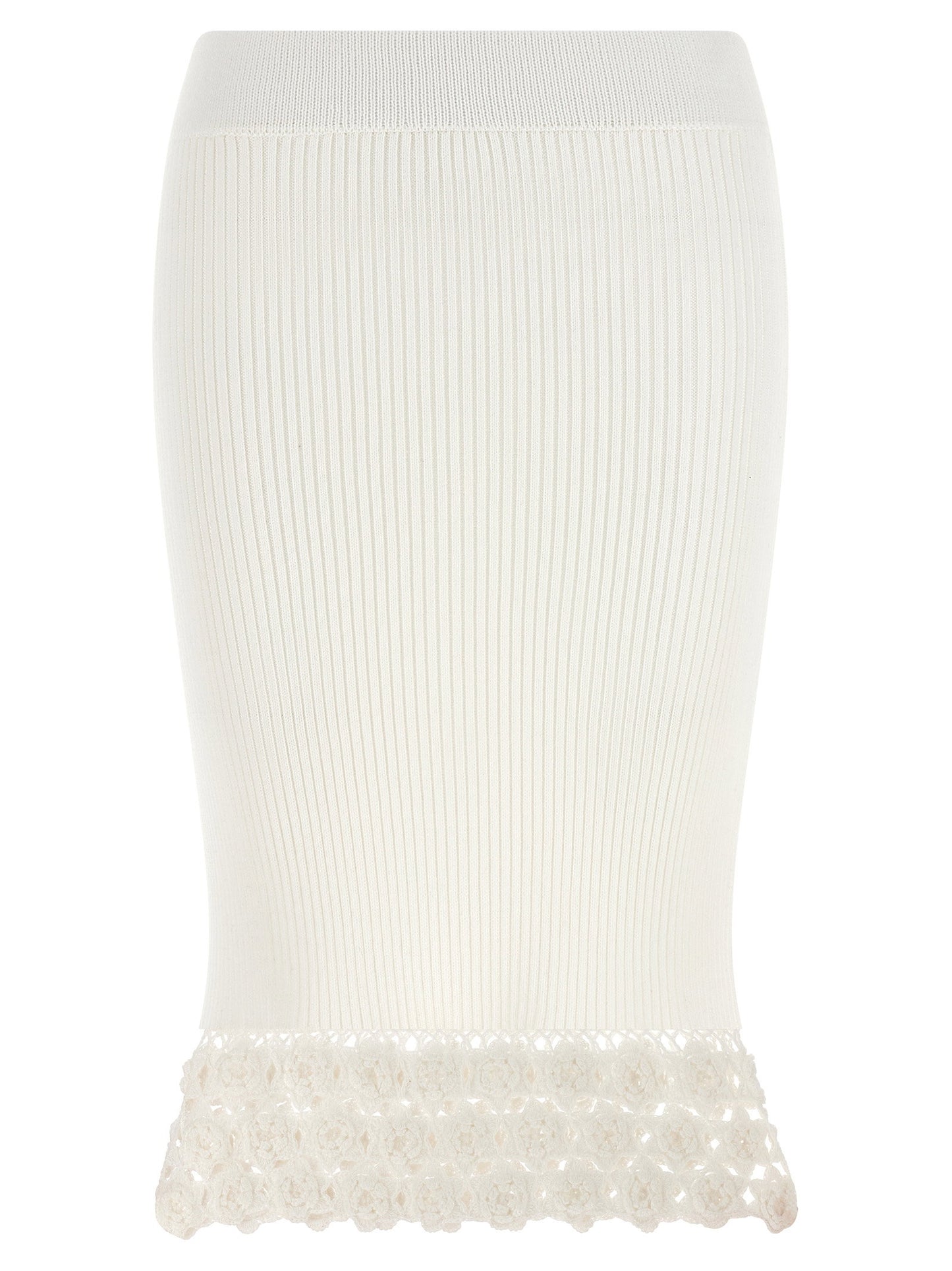 Ganni Cotton Crochet Skirt