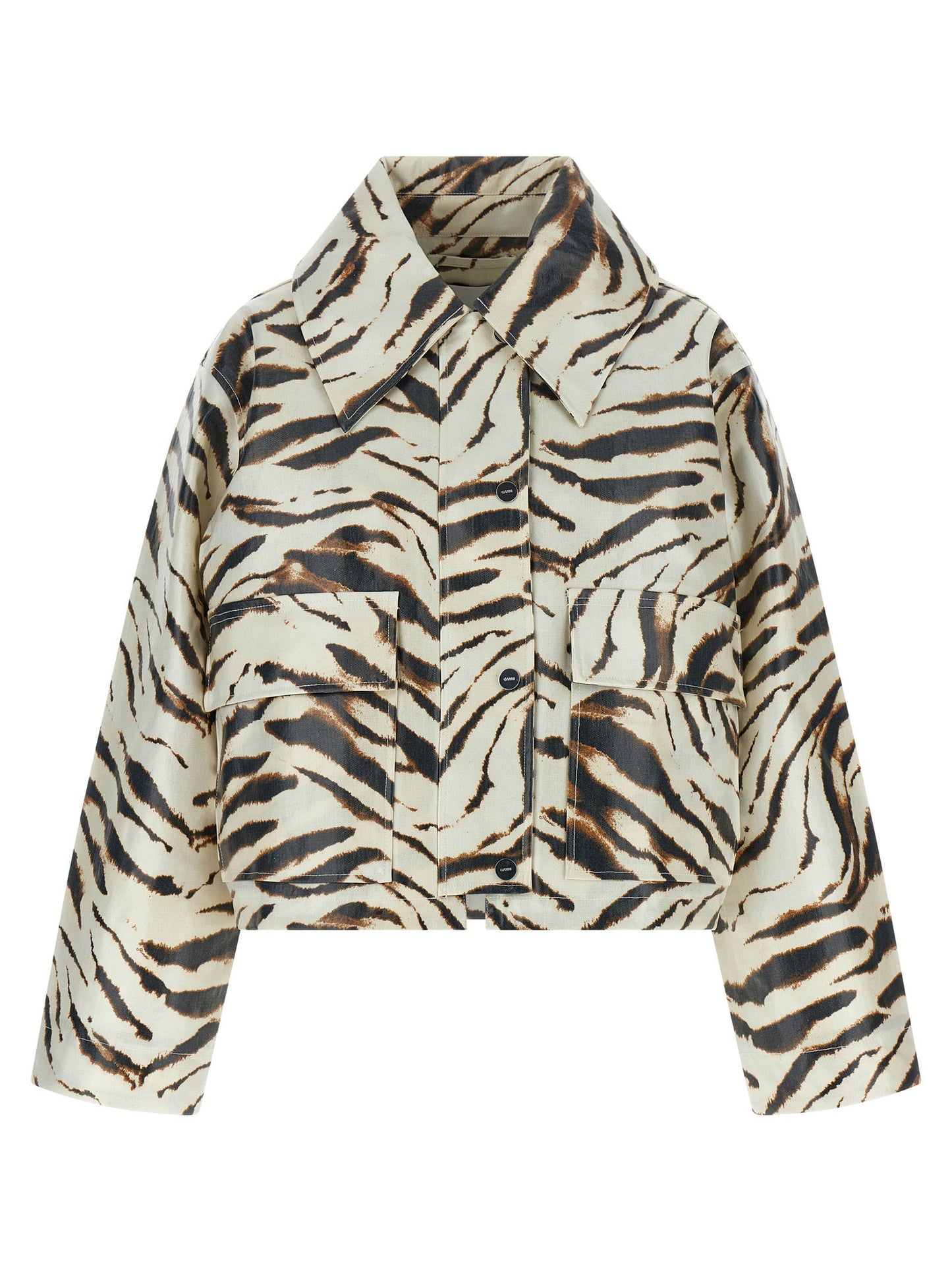 Ganni Laminated Fabric Jacket