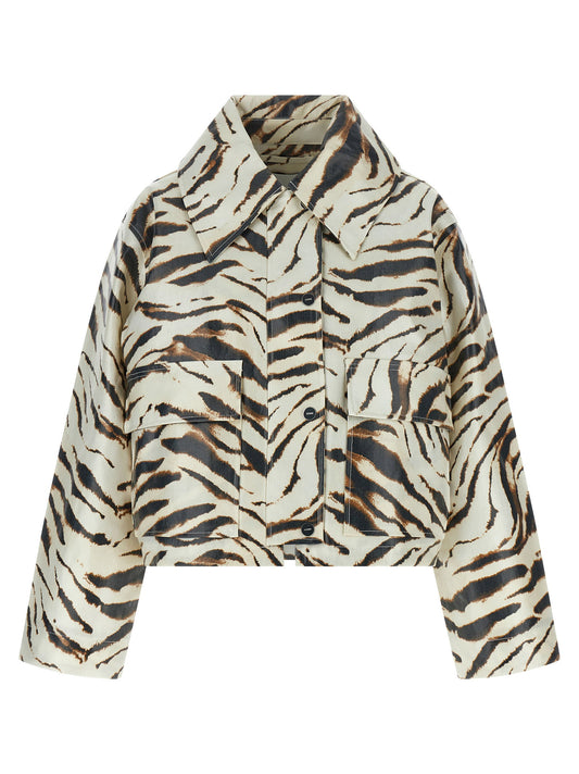Ganni Laminated Fabric Jacket