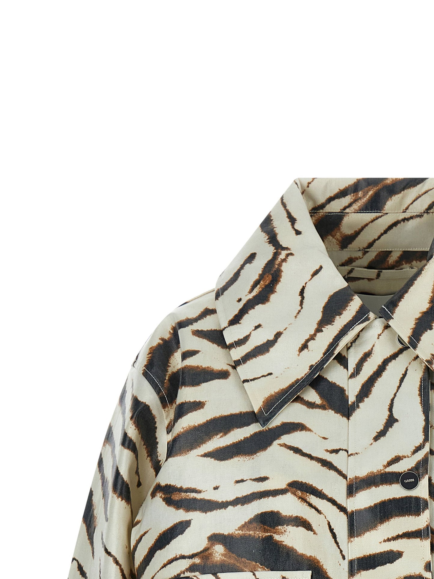 Ganni Laminated Fabric Jacket