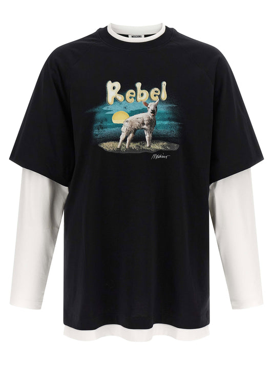 Moschino Double Layer Rebel T-shirt