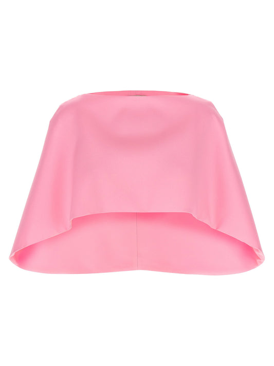 Alberta Ferretti Cropped Mantle