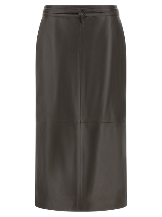 Alberta Ferretti Leather Skirt