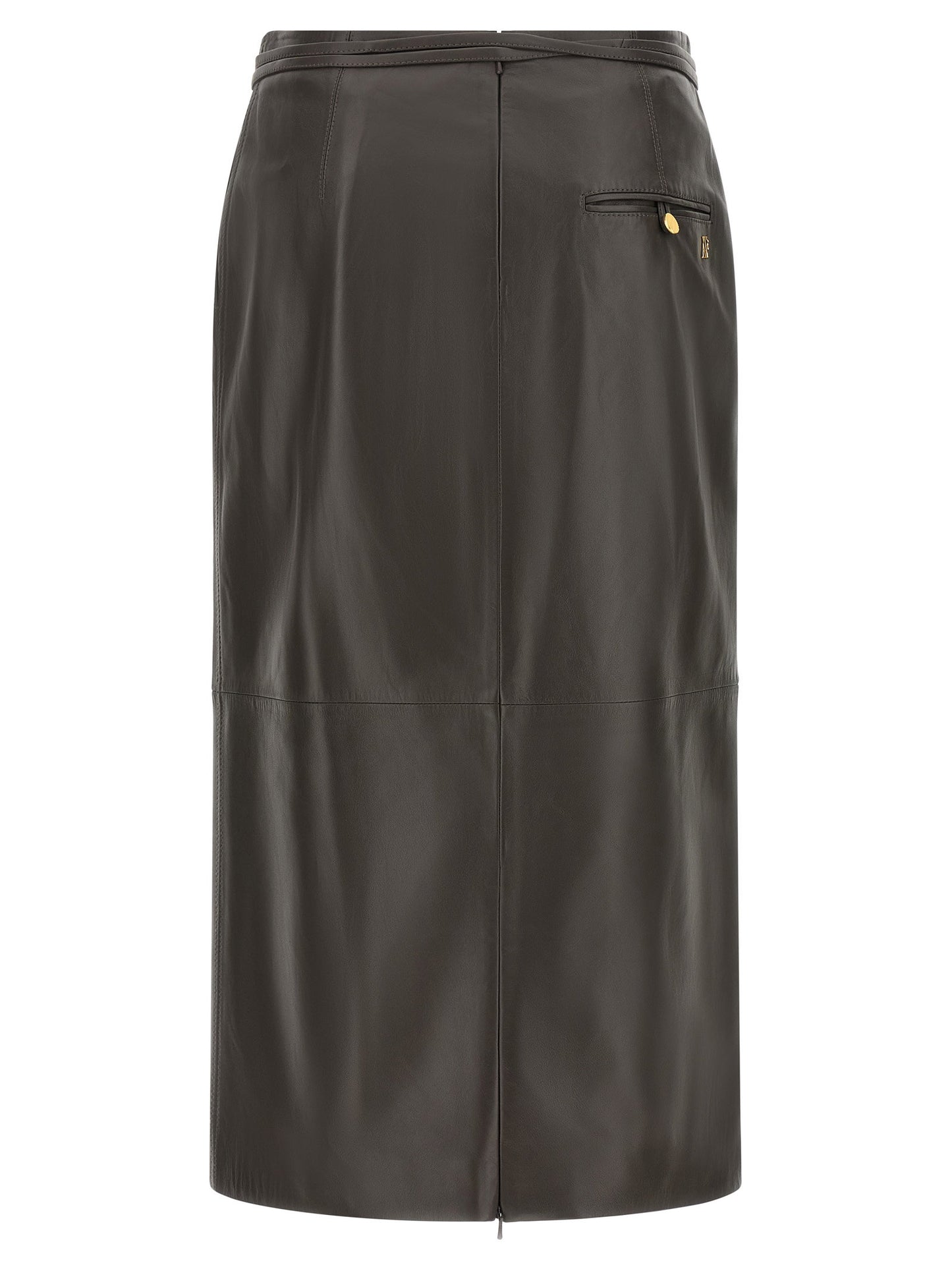 Alberta Ferretti Leather Skirt