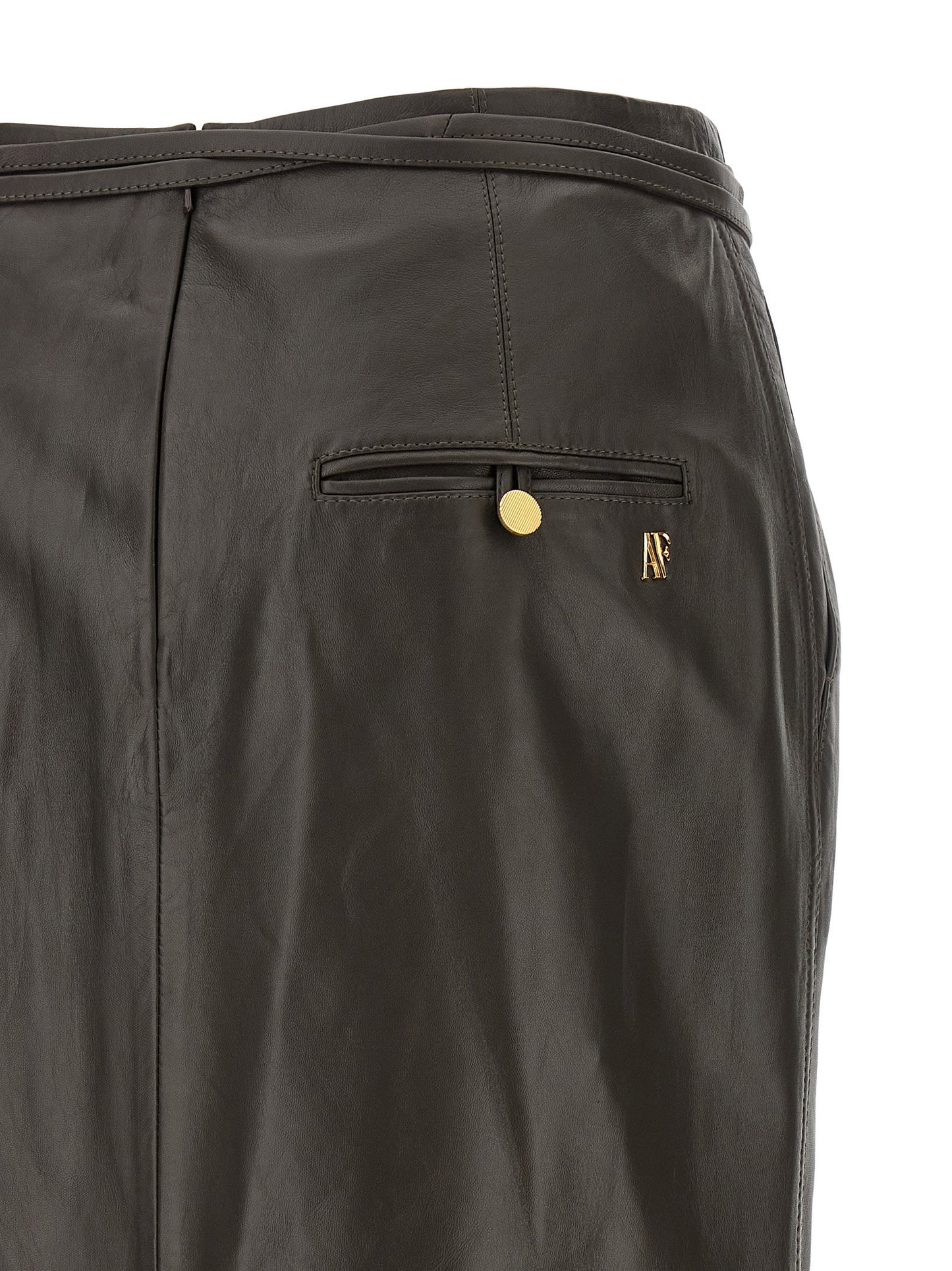 Alberta Ferretti Leather Skirt