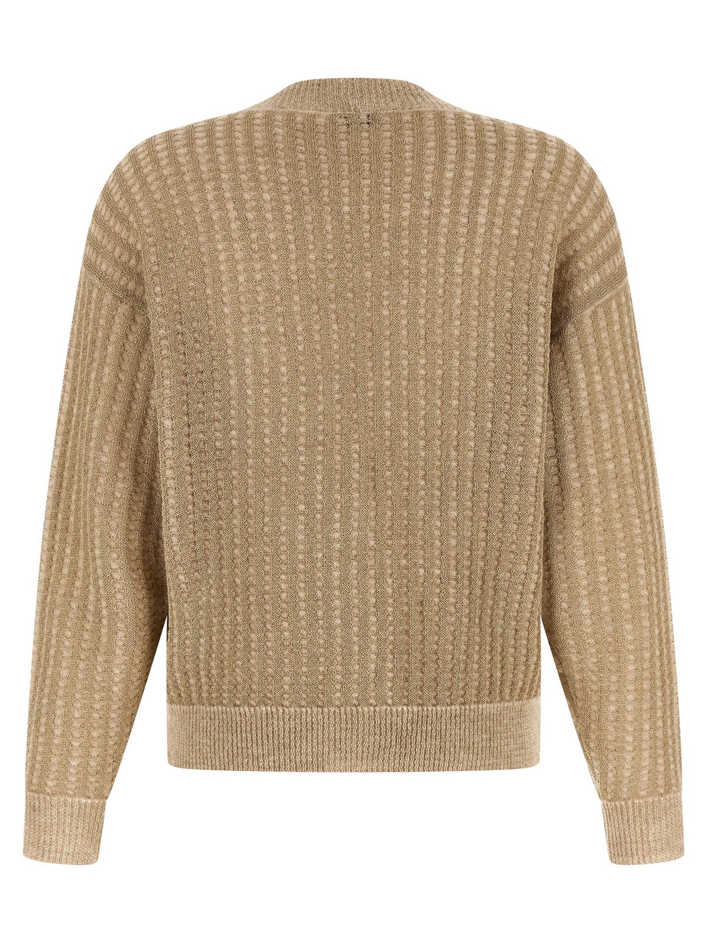 Peserico Waffle Lamé Cardigan