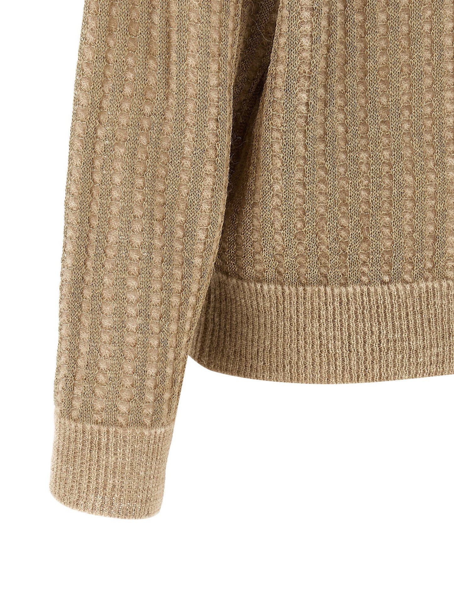 Peserico Waffle Lamé Cardigan