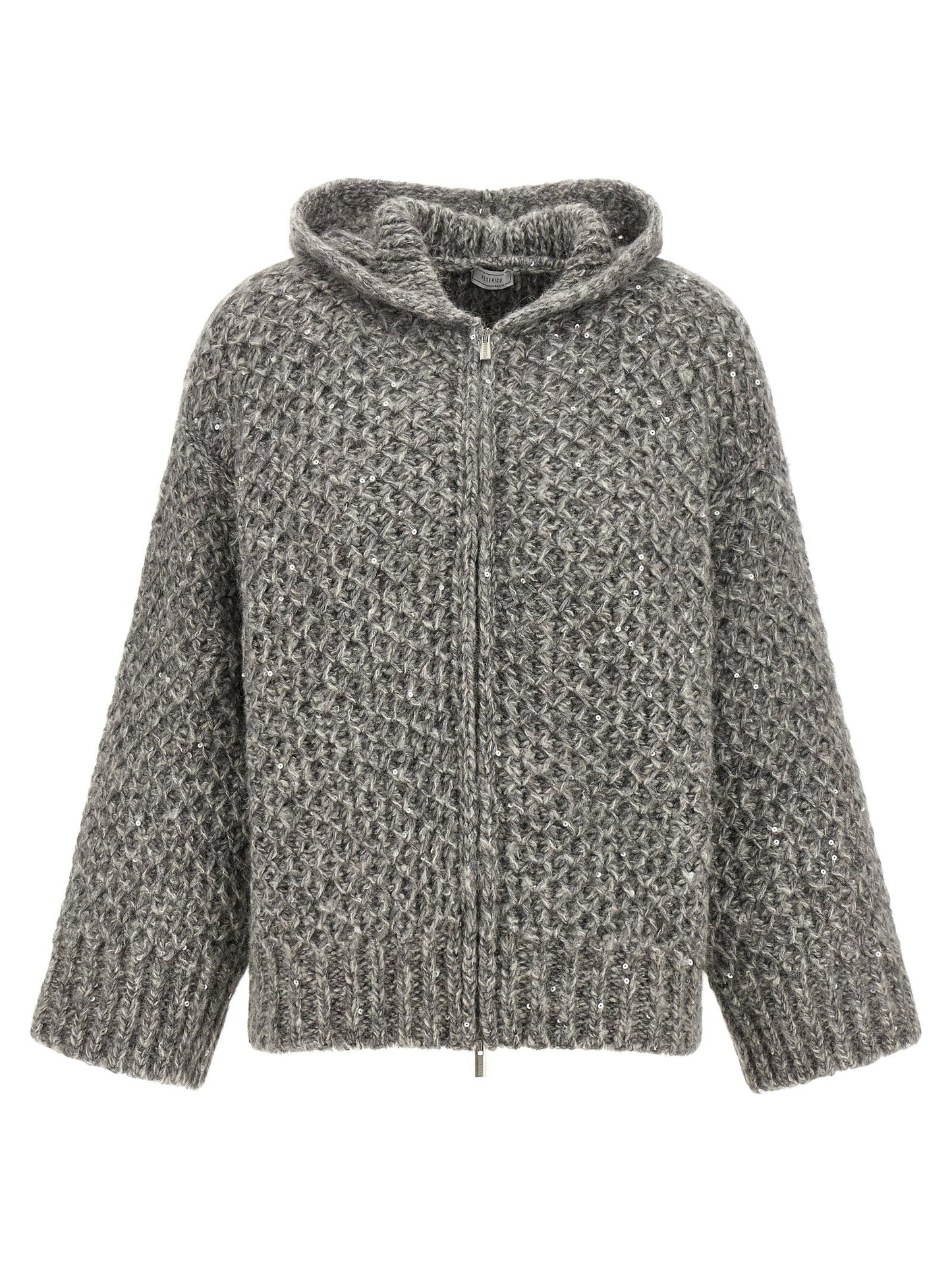 Peserico Zipped Hooded Cardigan