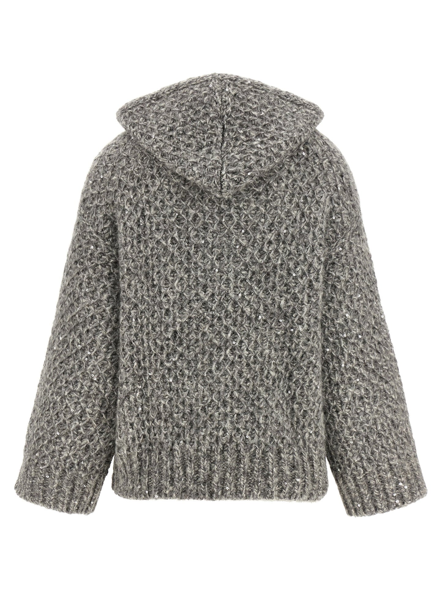 Peserico Zipped Hooded Cardigan