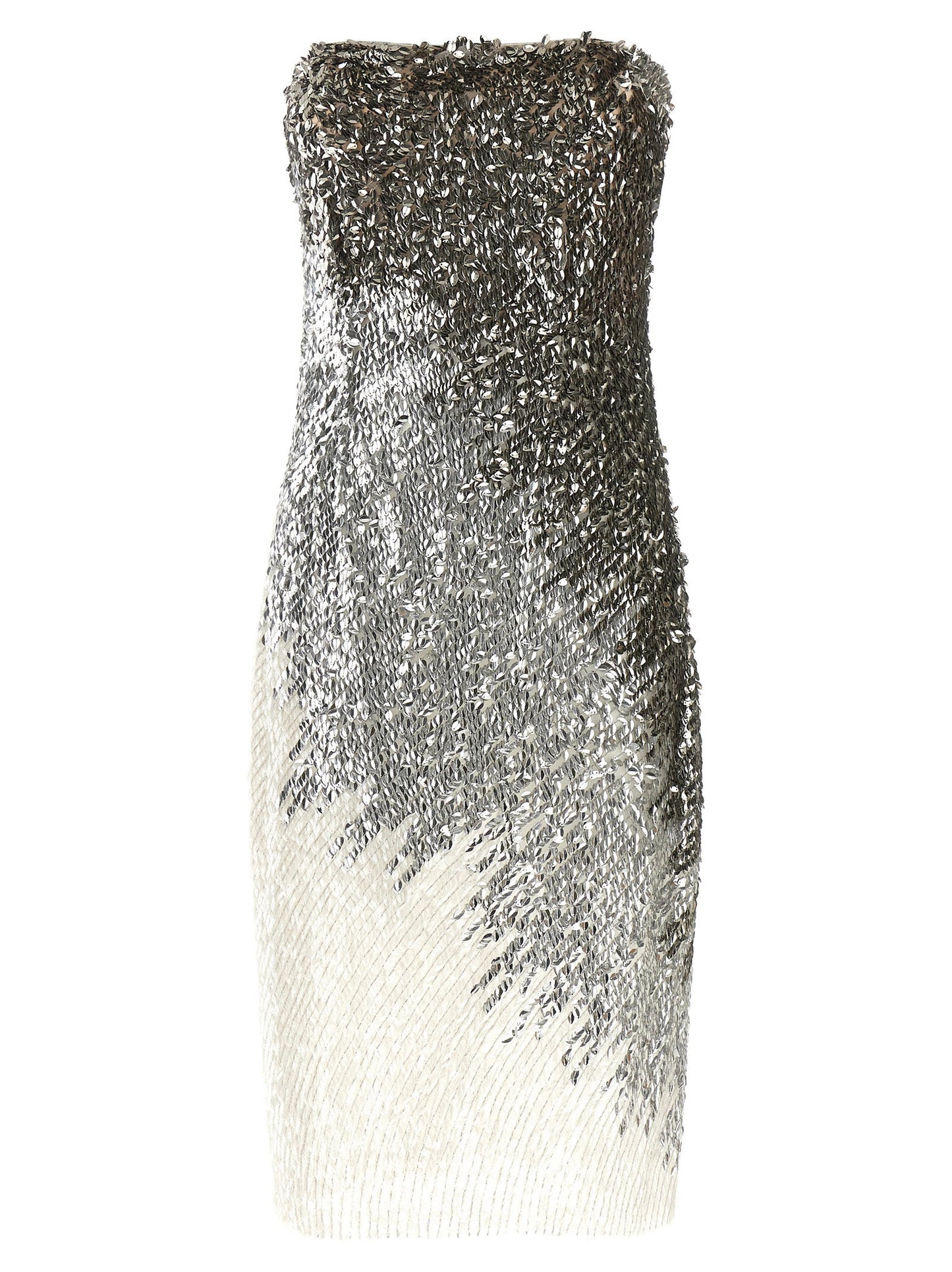 Elisabetta Franchi Metallic Tulle Dress