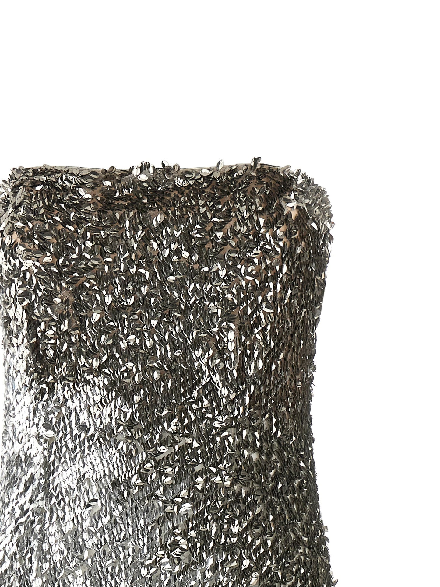 Elisabetta Franchi Metallic Tulle Dress