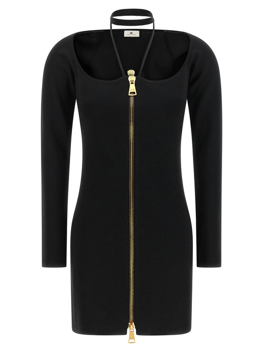Elisabetta Franchi Fabric Stitch Knit Dress