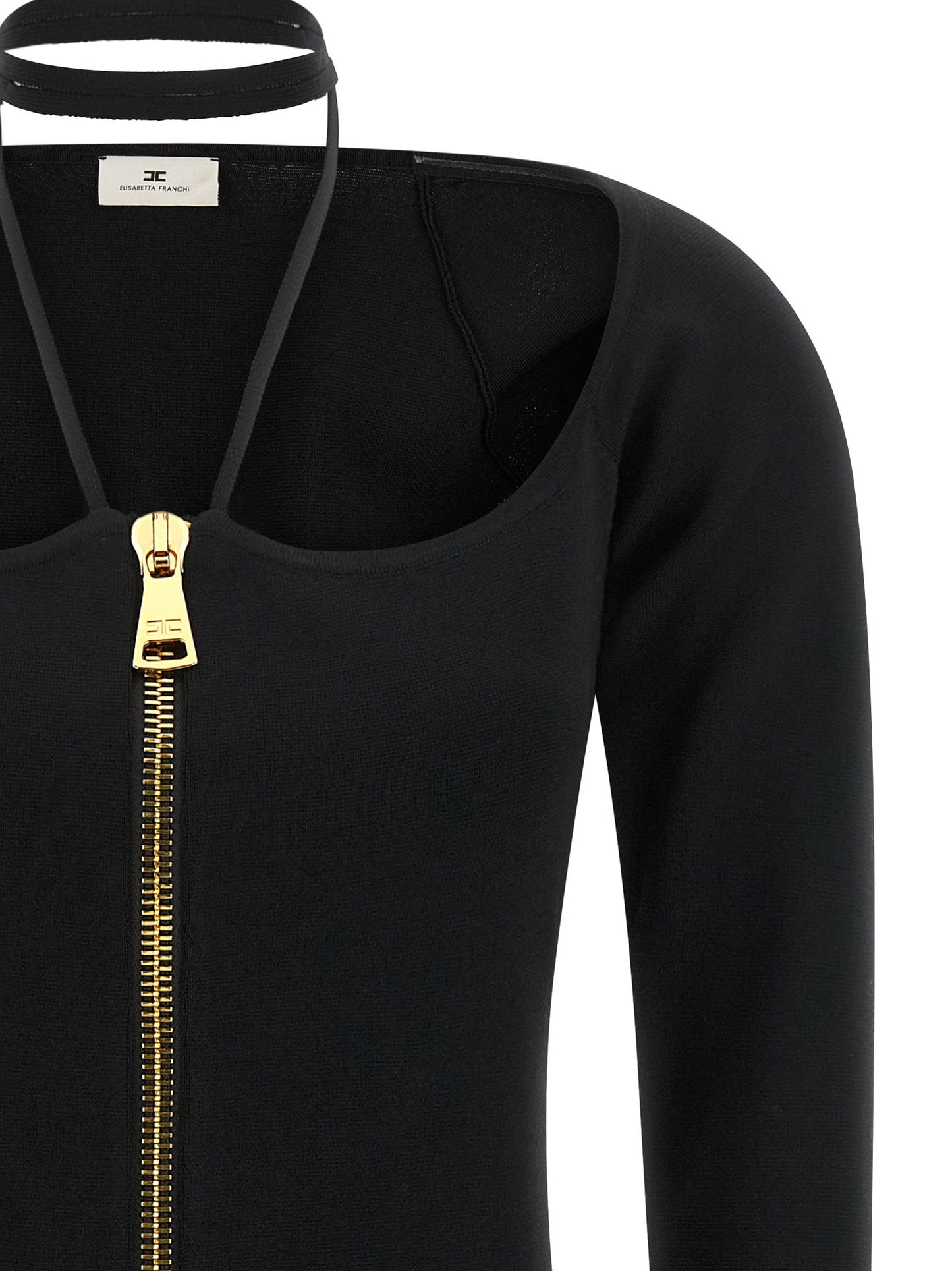 Elisabetta Franchi Fabric Stitch Knit Dress