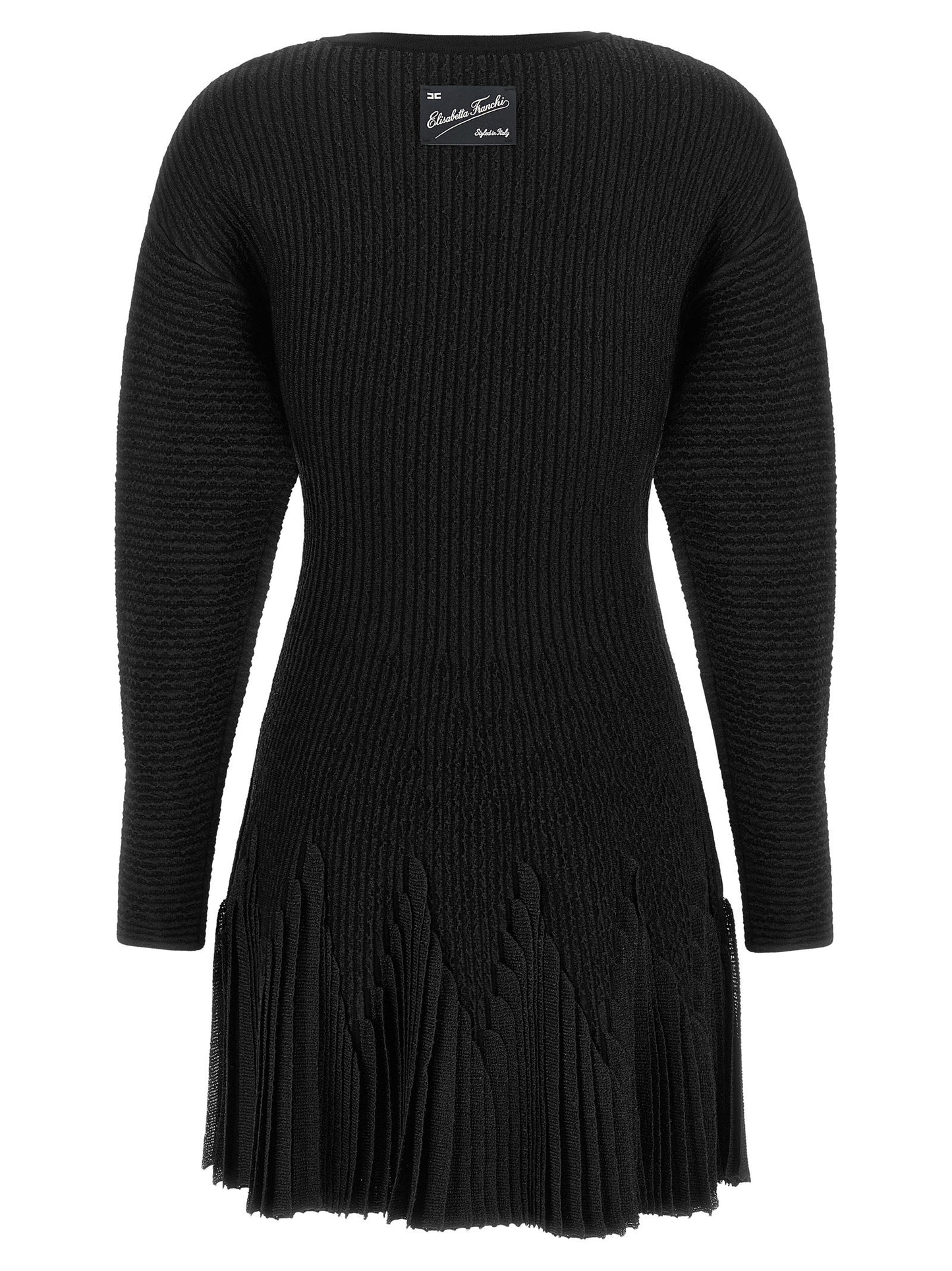 Elisabetta Franchi Knitted Pleated Dress