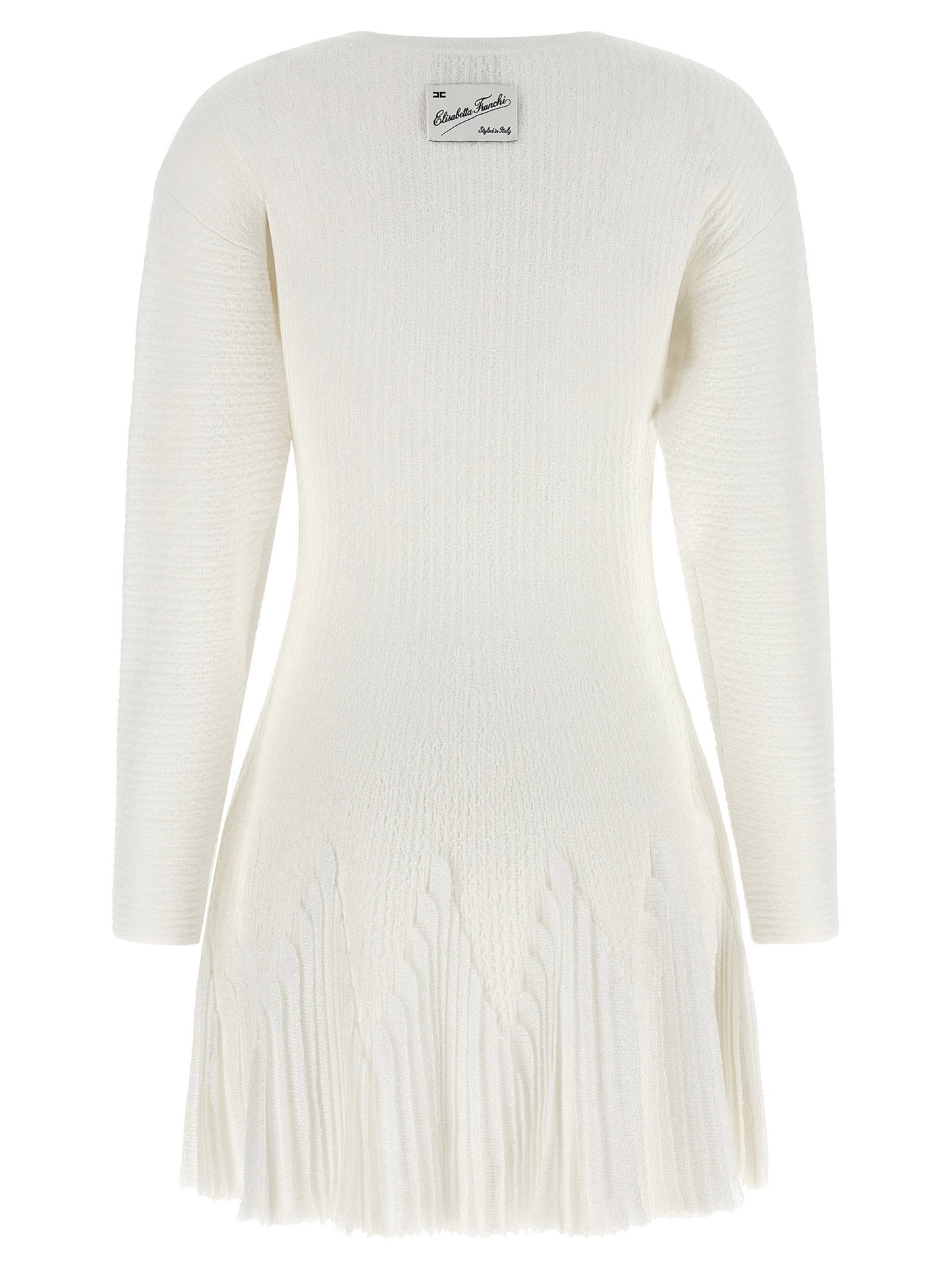 Elisabetta Franchi Knitted Pleated Dress