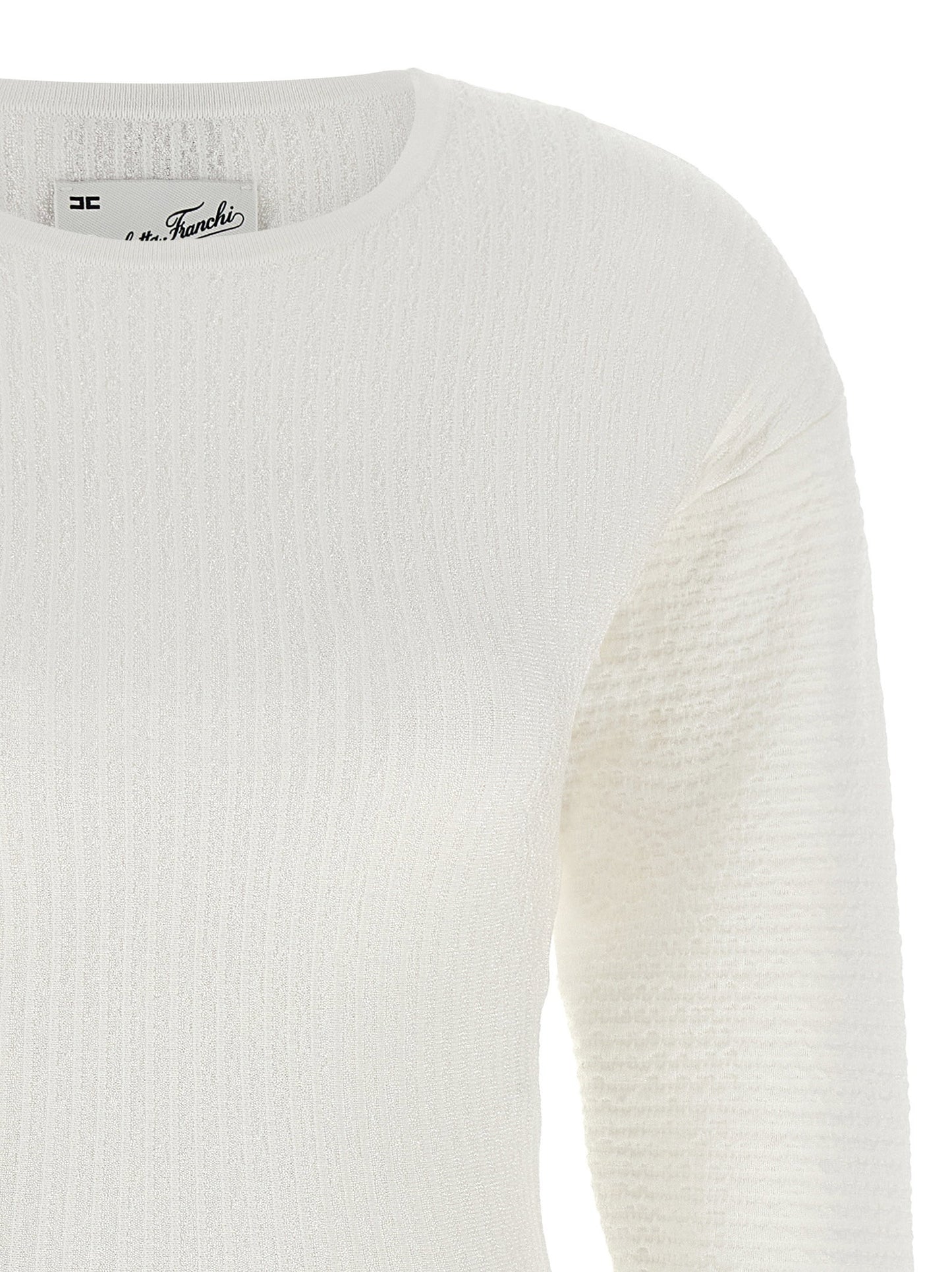 Elisabetta Franchi Knitted Pleated Dress