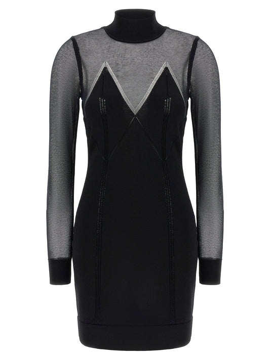 Elisabetta Franchi Dress With Transparencies