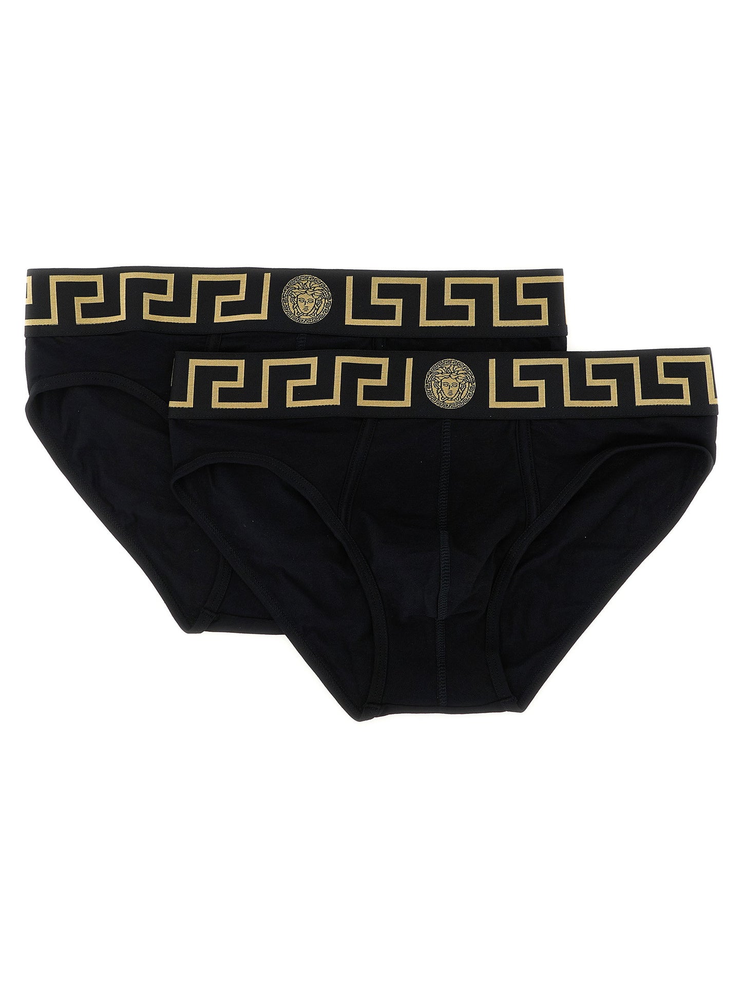 Versace 2-pack Briefs With Greca Pattern