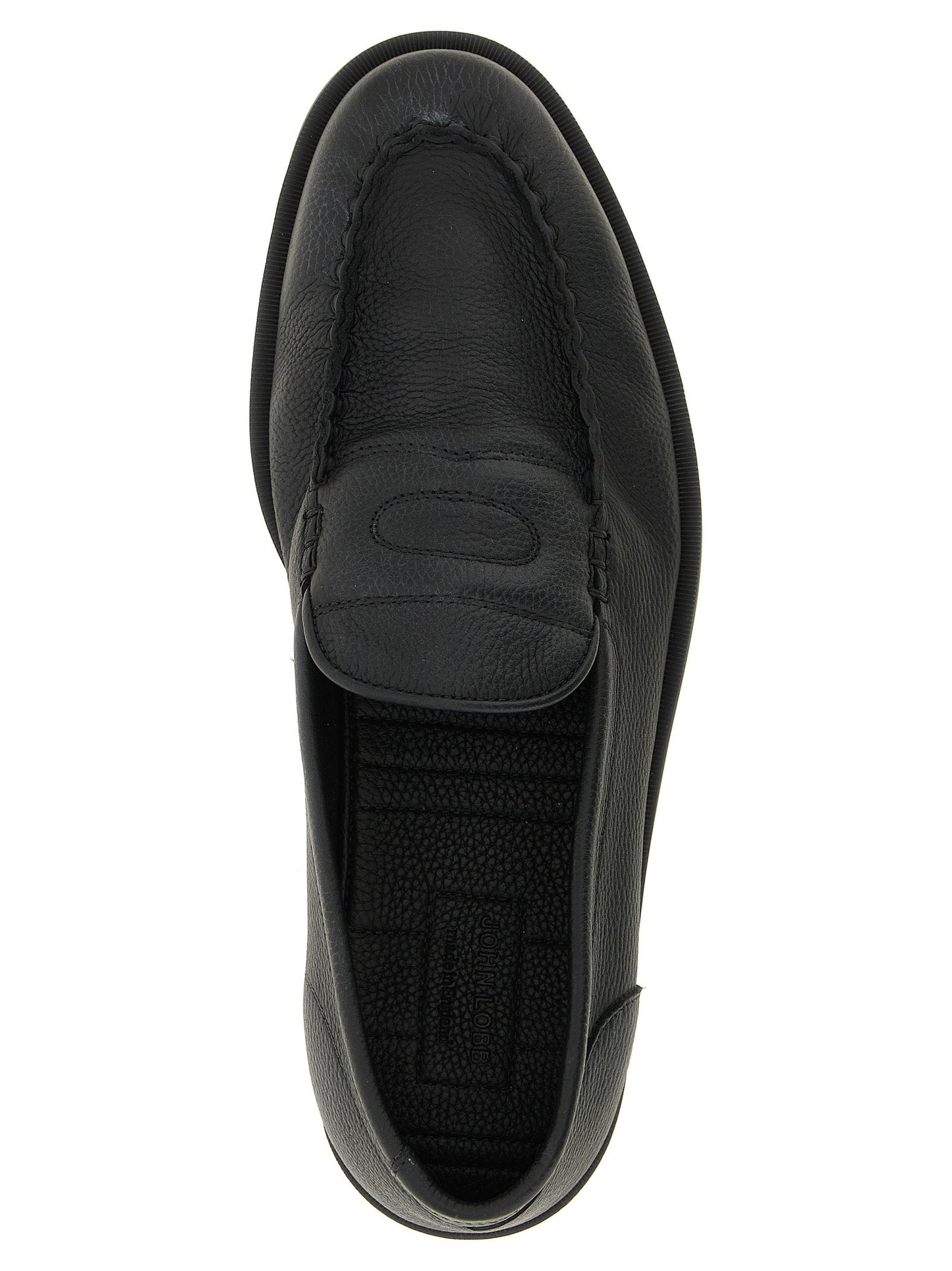 John Lobb Pace Light Grain Loafers