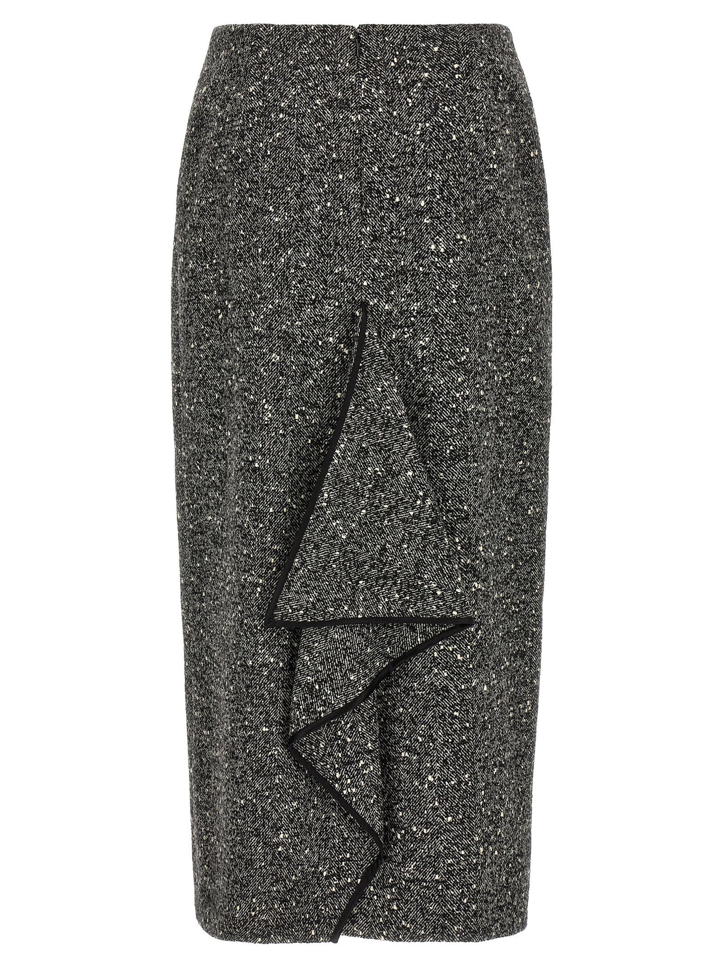 Valentino Garavani Chevron Bouclé Skirt