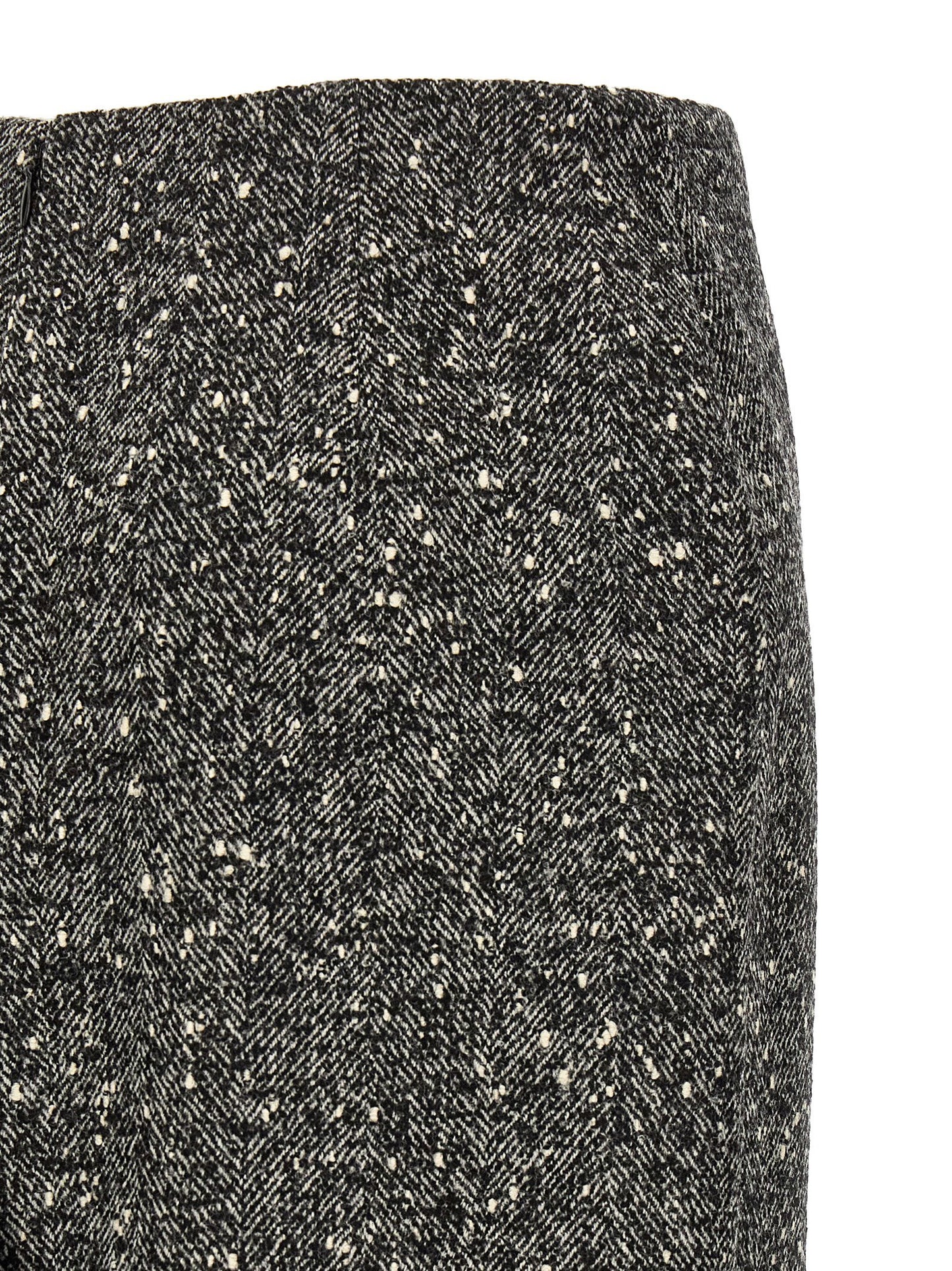 Valentino Garavani Chevron Bouclé Skirt