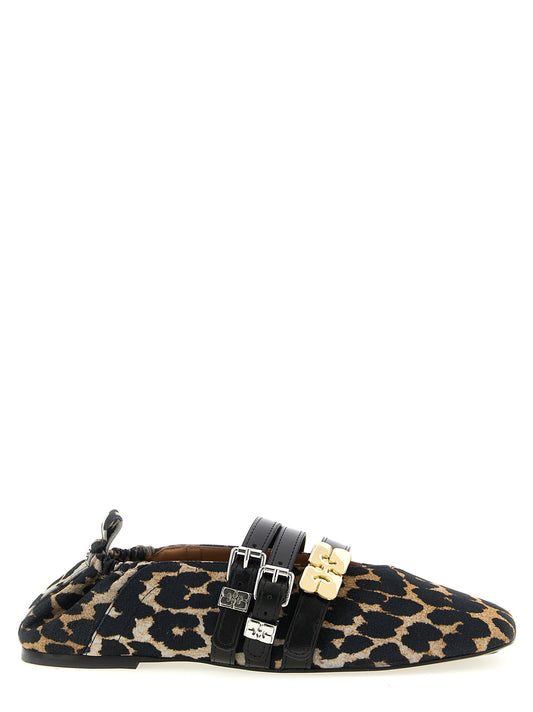 Ganni Sue Triple Ballet Flats
