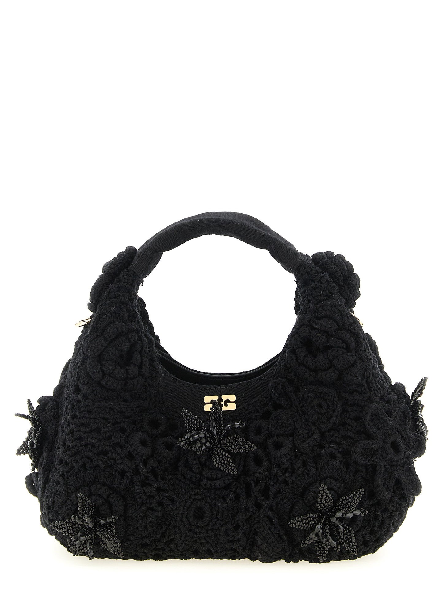 Ganni Mini Hobo Crochet Handbag