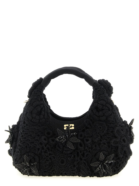 Ganni Mini Hobo Crochet Handbag