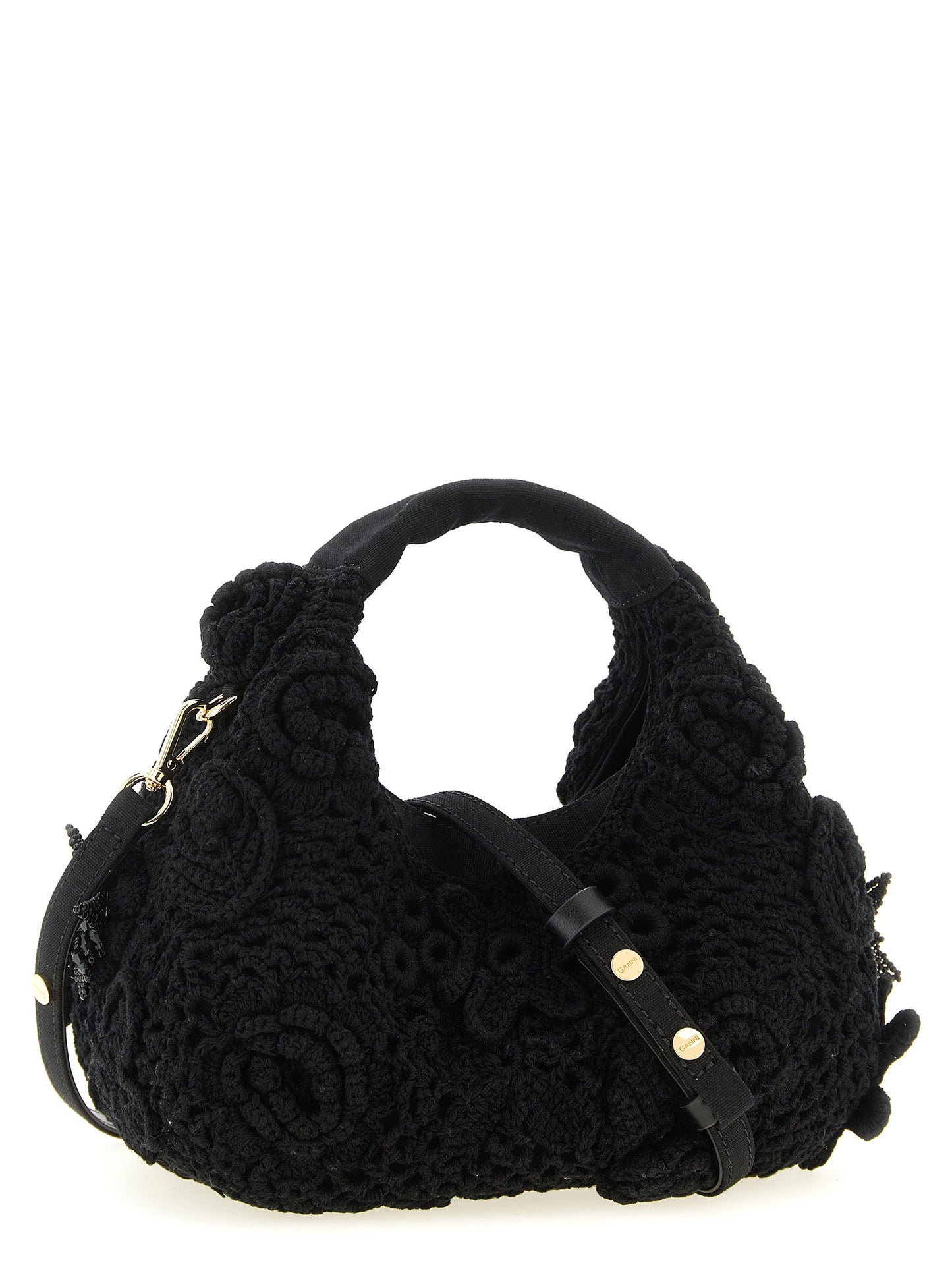Ganni Mini Hobo Crochet Handbag