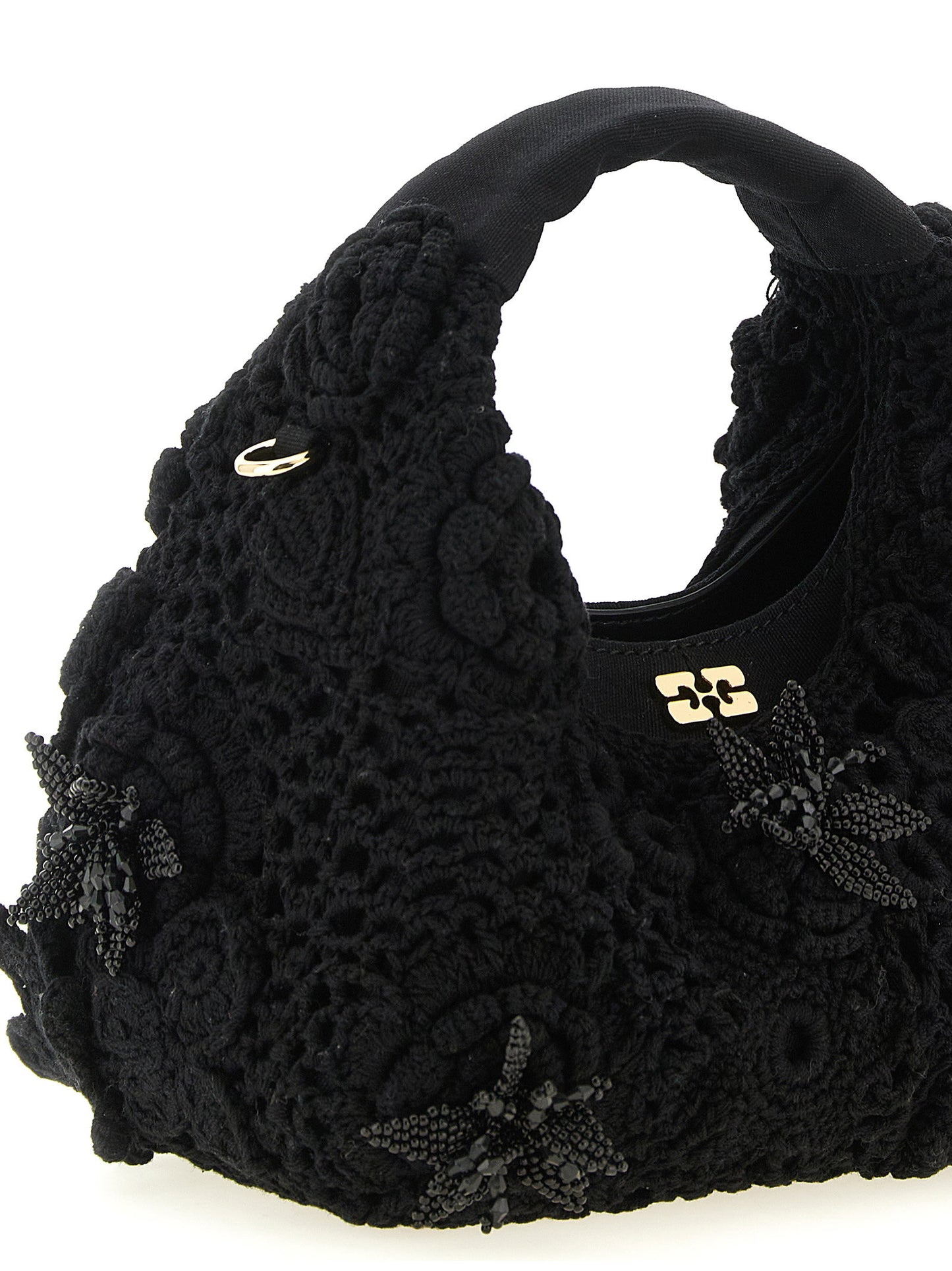 Ganni Mini Hobo Crochet Handbag