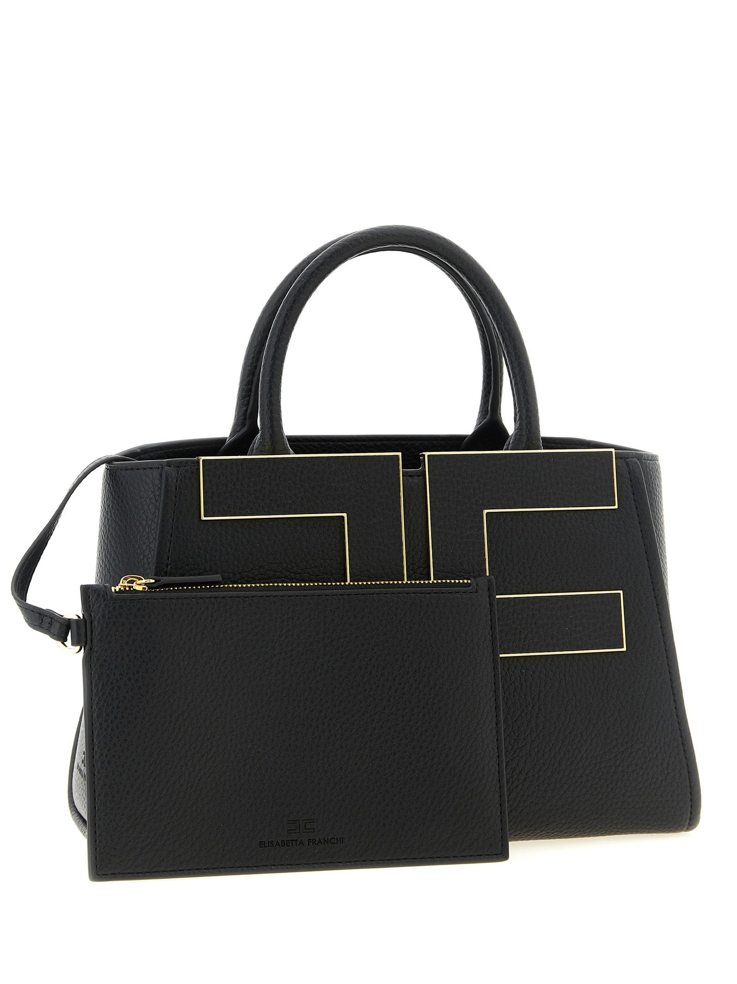 Elisabetta Franchi Maxi Logo Shopping Bag