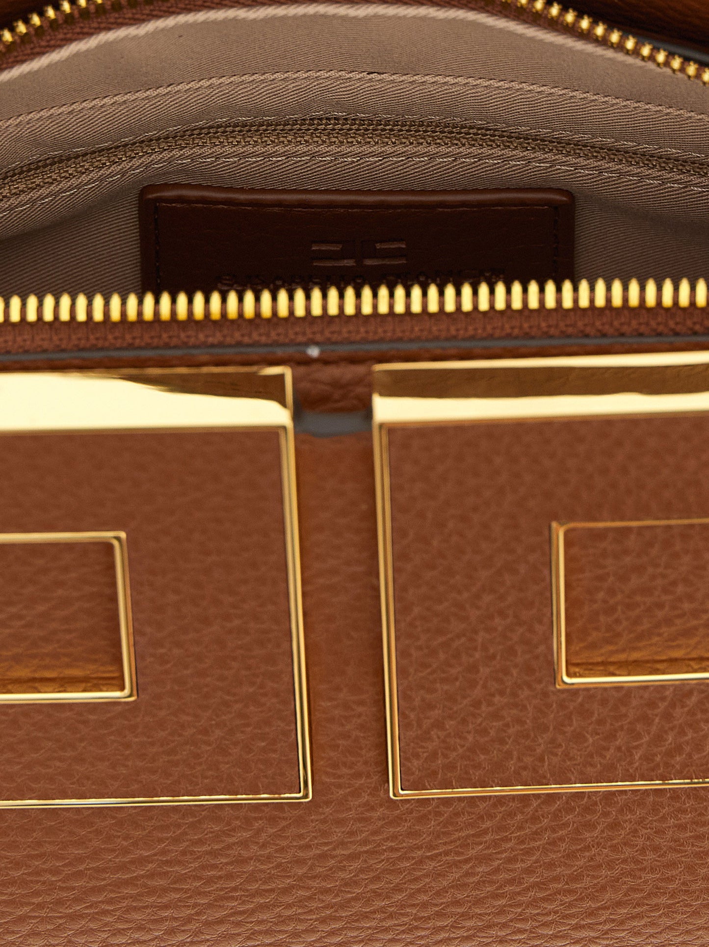 Elisabetta Franchi Maxi Logo Handbag