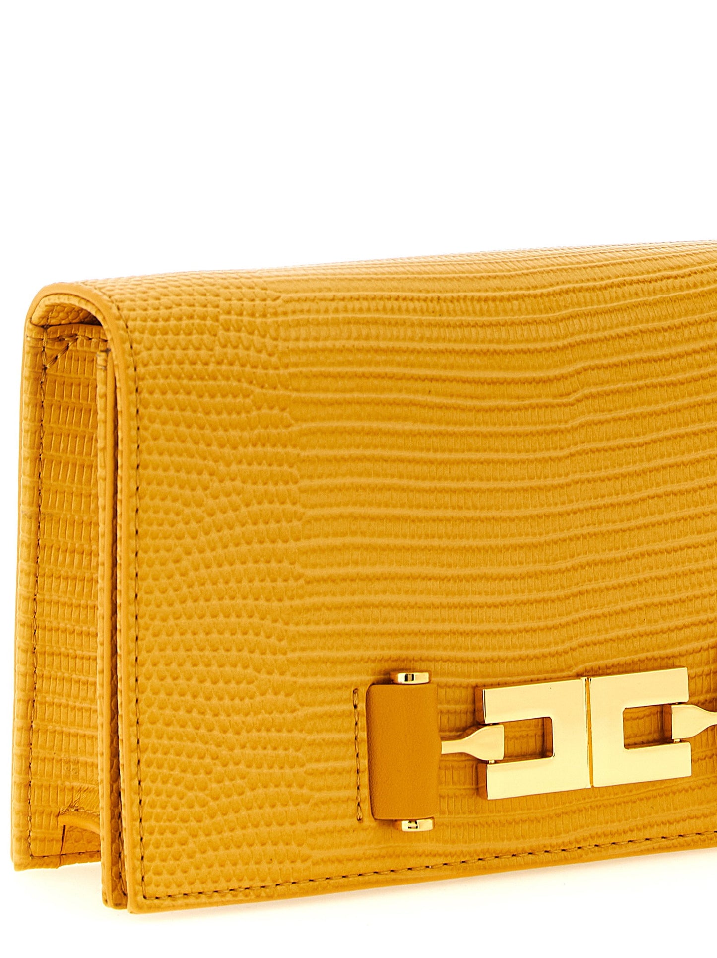 Elisabetta Franchi Lizard Print Crossbody Bag