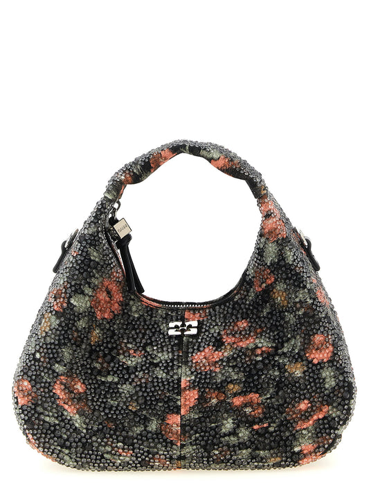 Ganni Mini Hobo Flowers Handbag
