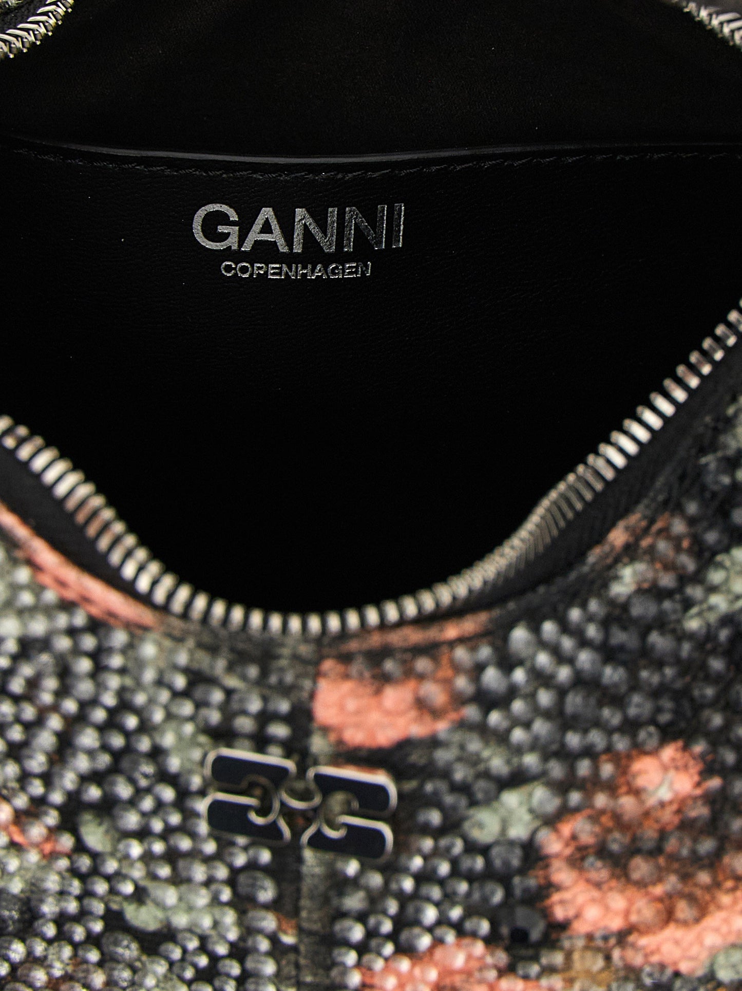 Ganni Mini Hobo Flowers Handbag
