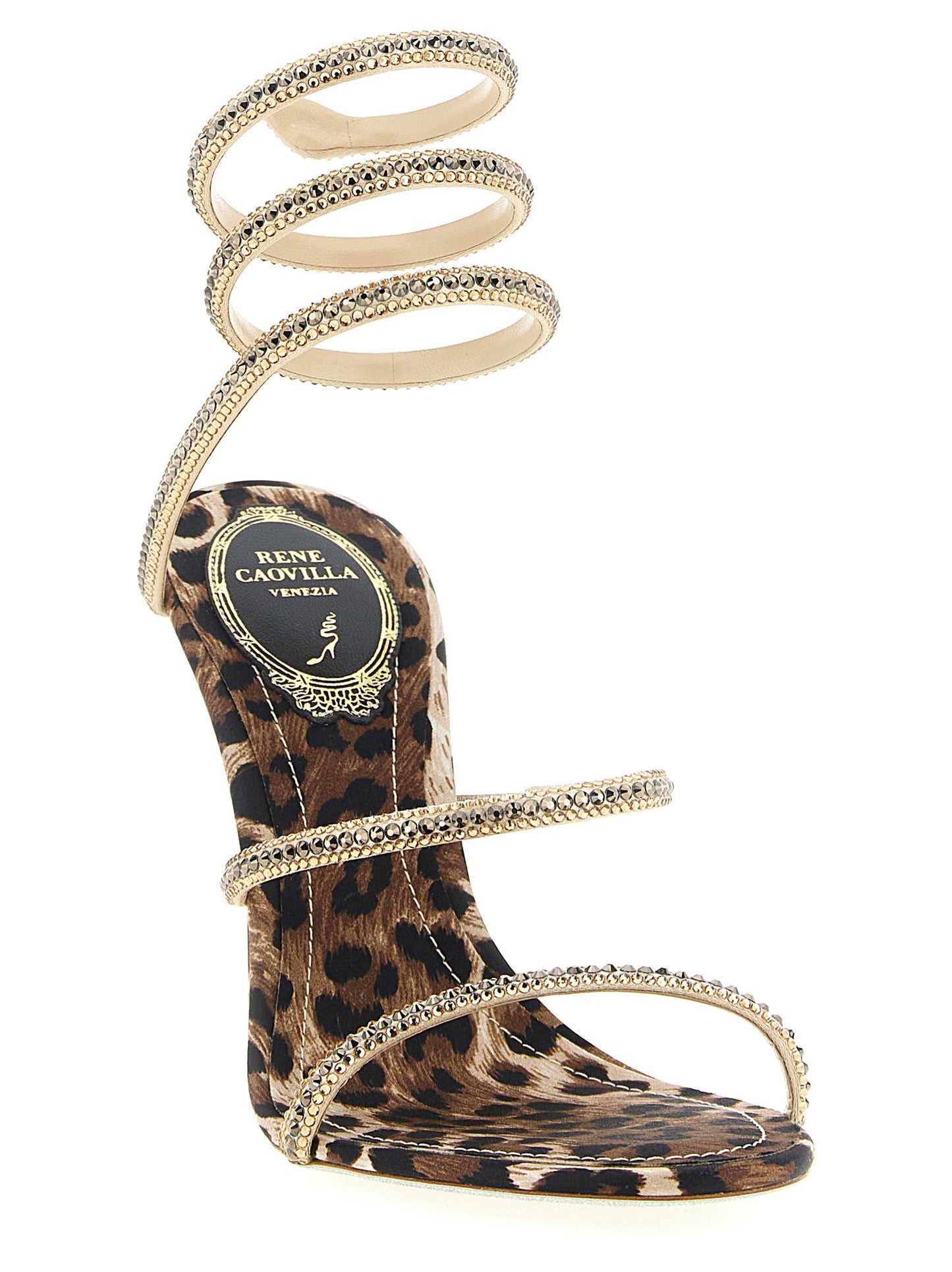 René Caovilla Cleo Leopard Sandals