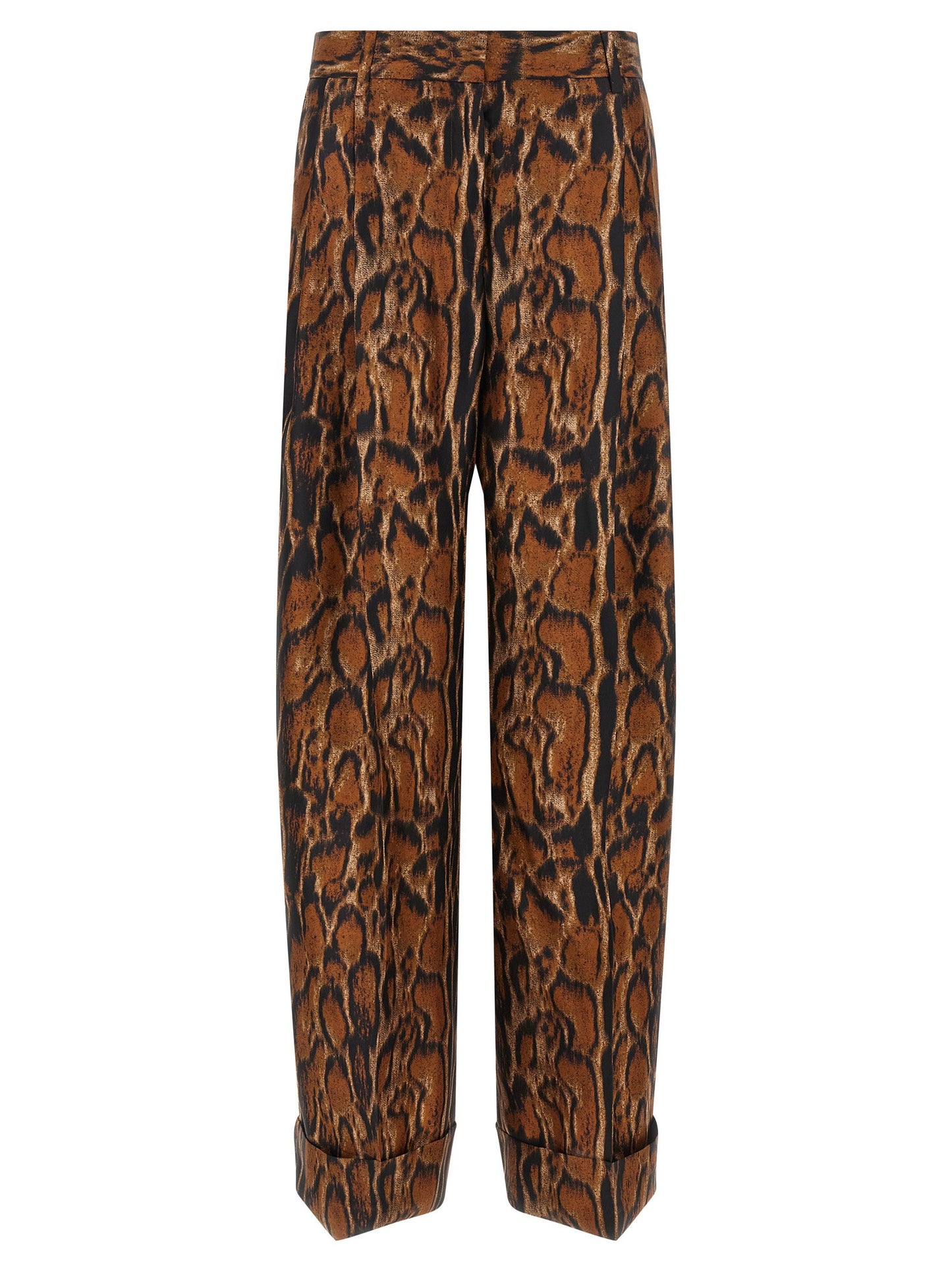 Alberto Biani Lynx Print Pants