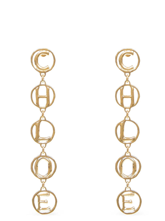 Chloé Script Earrings