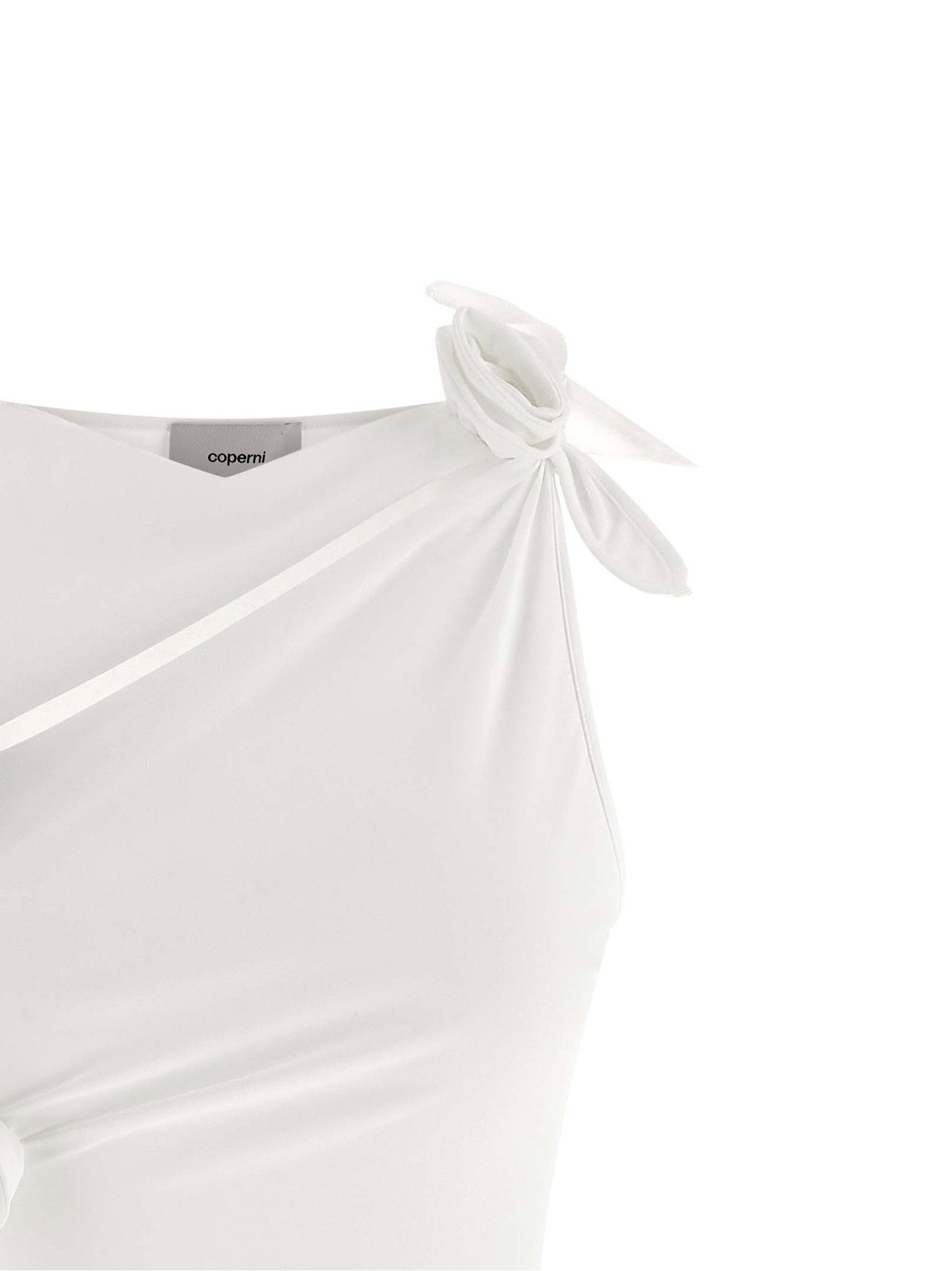 Coperni Asymmetric Flower Dress