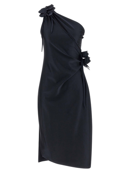 Coperni Asymmetric Mini Flower Dress