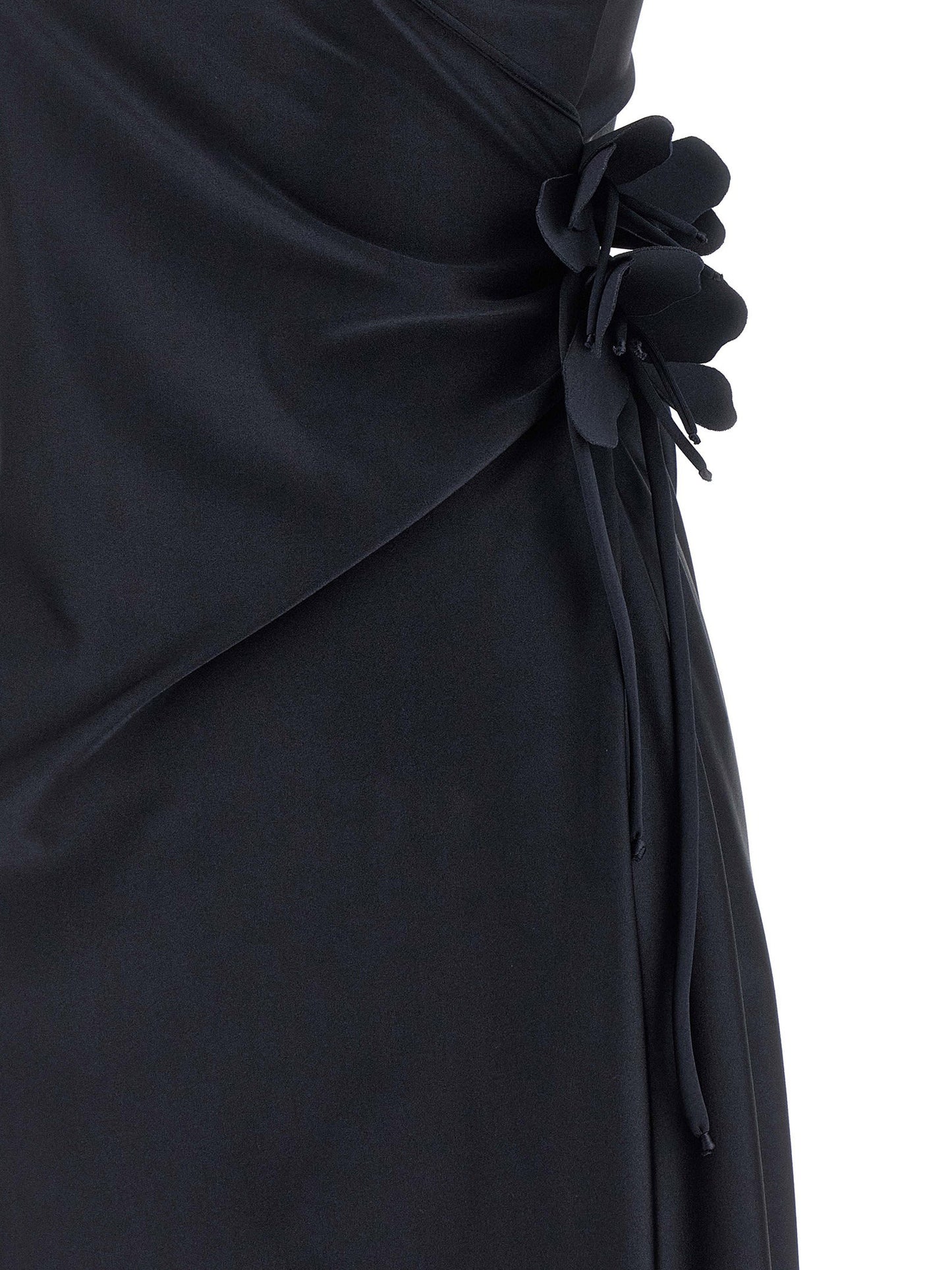 Coperni Asymmetric Mini Flower Dress