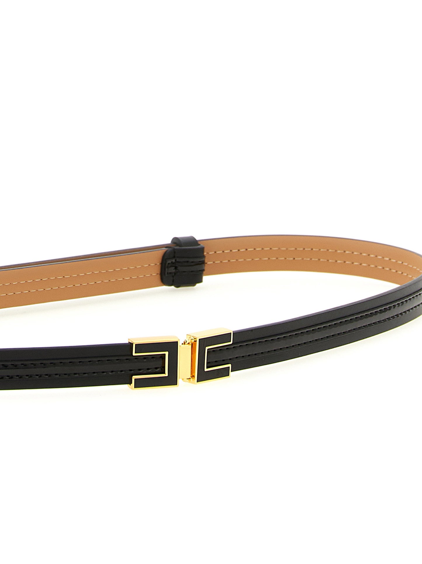 Elisabetta Franchi Logo Buckle Belt